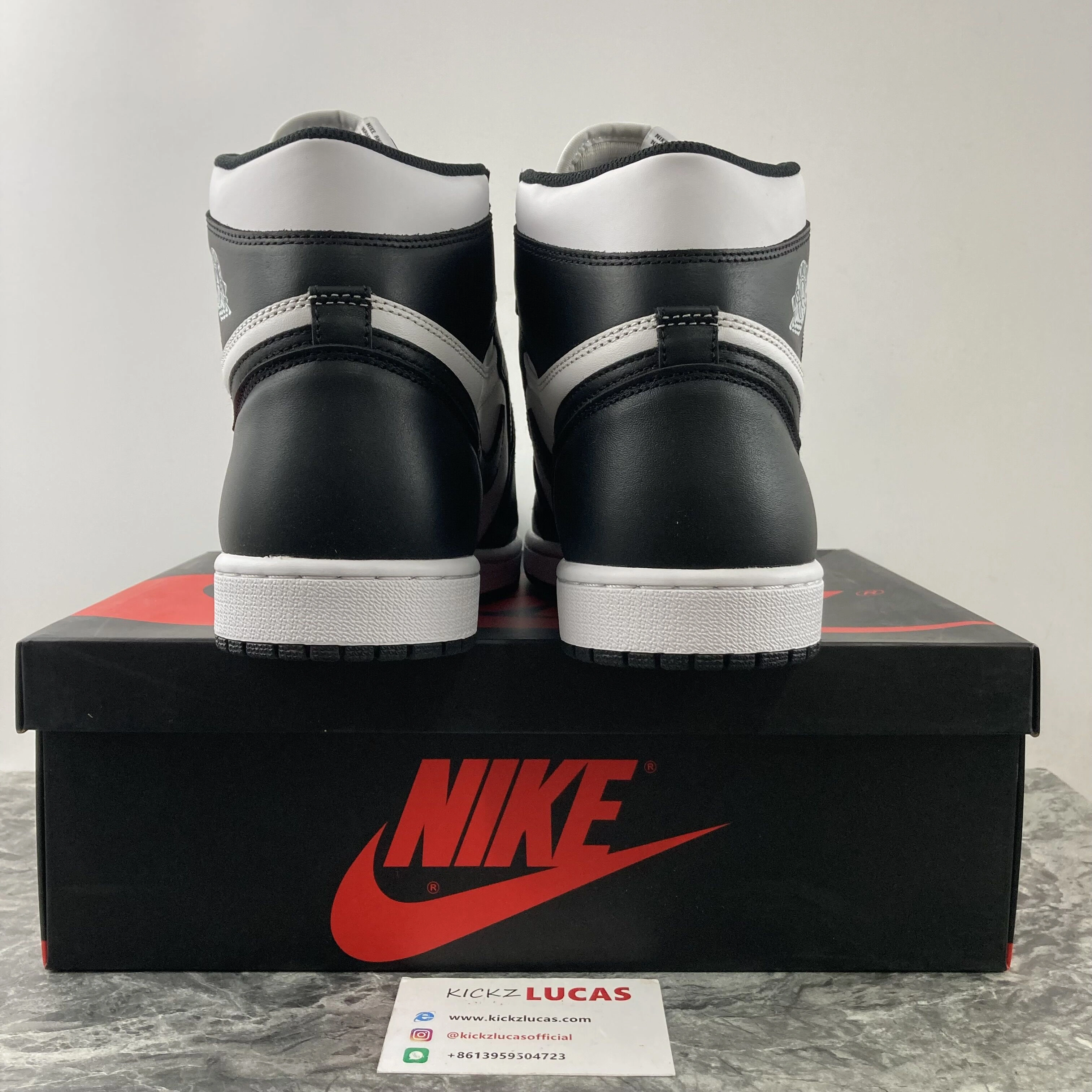 Affordable Air Jordan 1 Retro Black White 555088- 1753