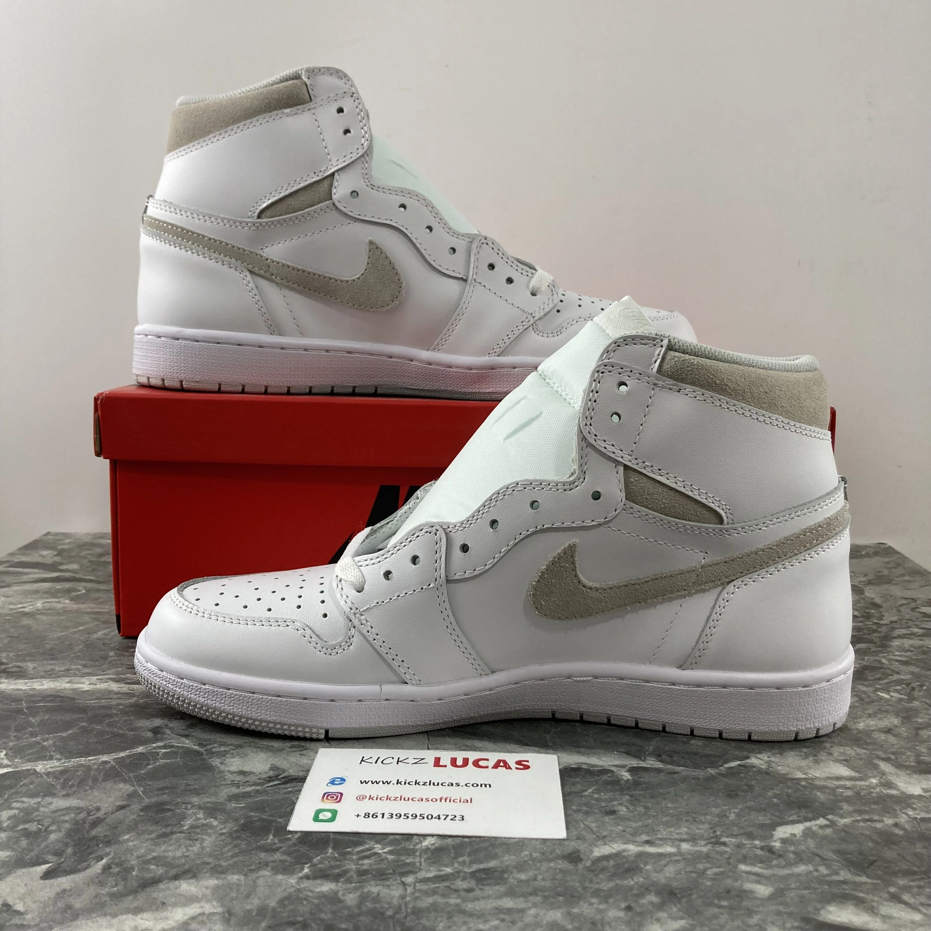 Air Jordan 1 Retro High 85 Neutral Grey BQ4422- Snug 1749