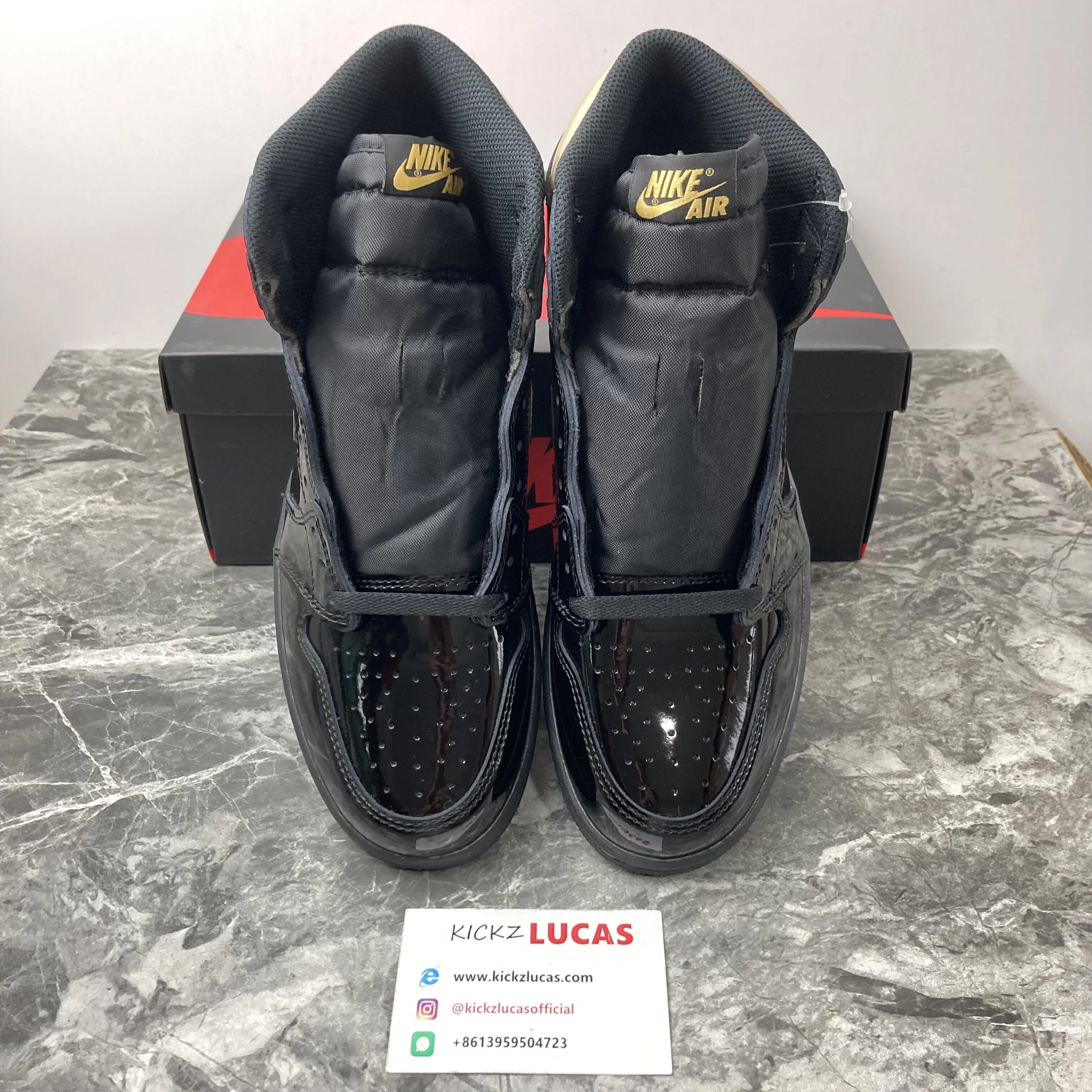 QuickDry Air Jordan 1 Retro High Black Metallic Gold 555088- 1783