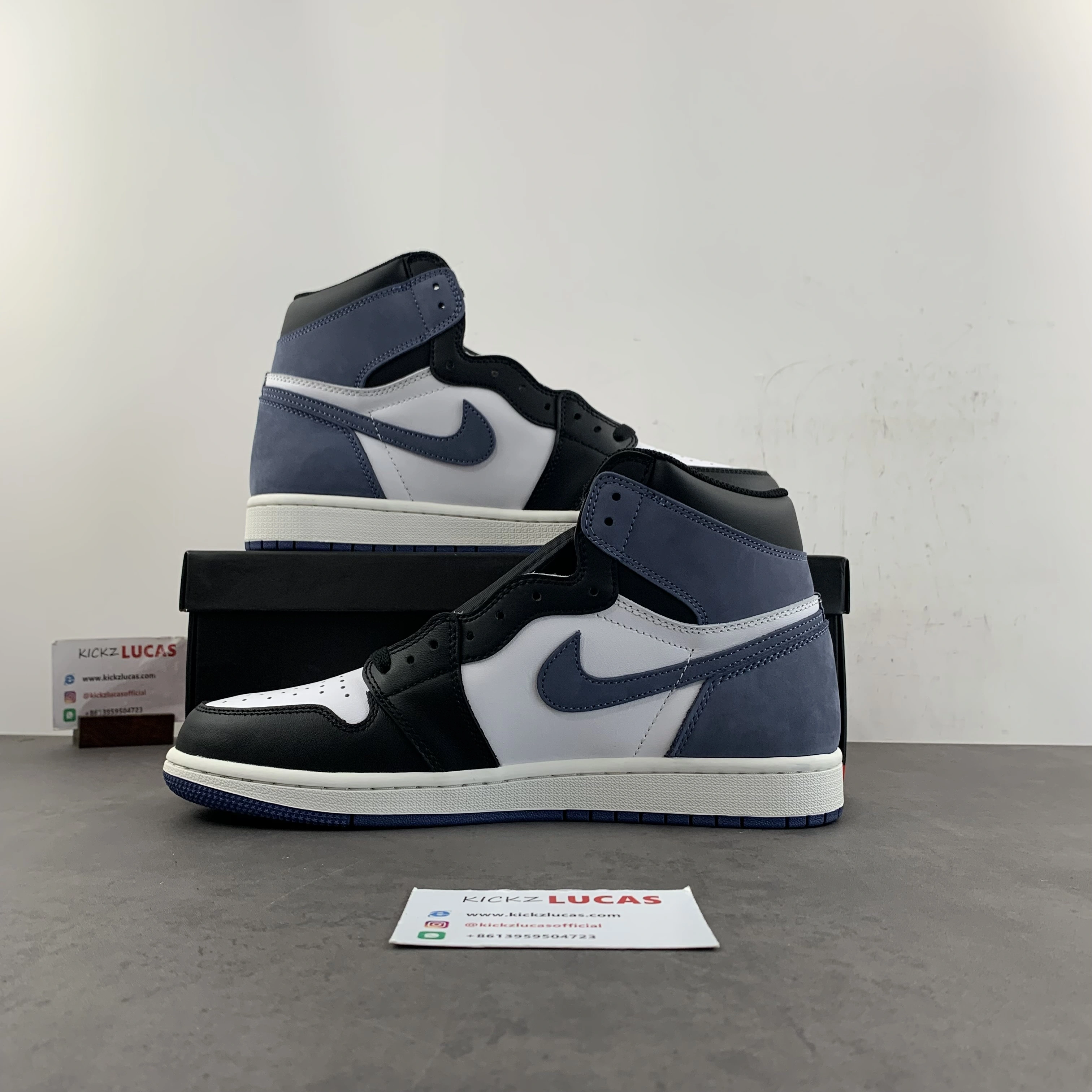 Contemporary Air Jordan 1 Retro High Blue Moon 555088- 1464