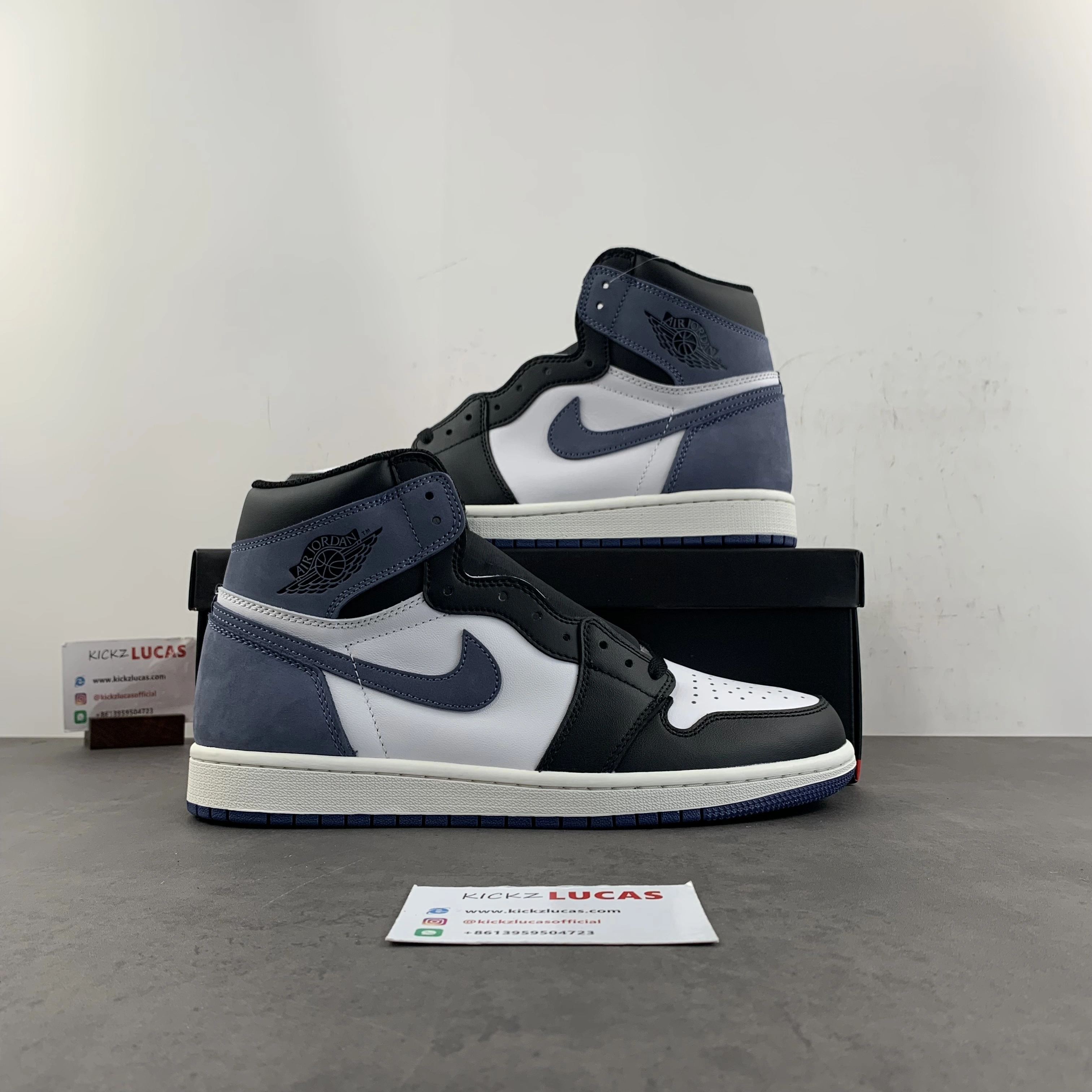 Contemporary Air Jordan 1 Retro High Blue Moon 555088- 1464