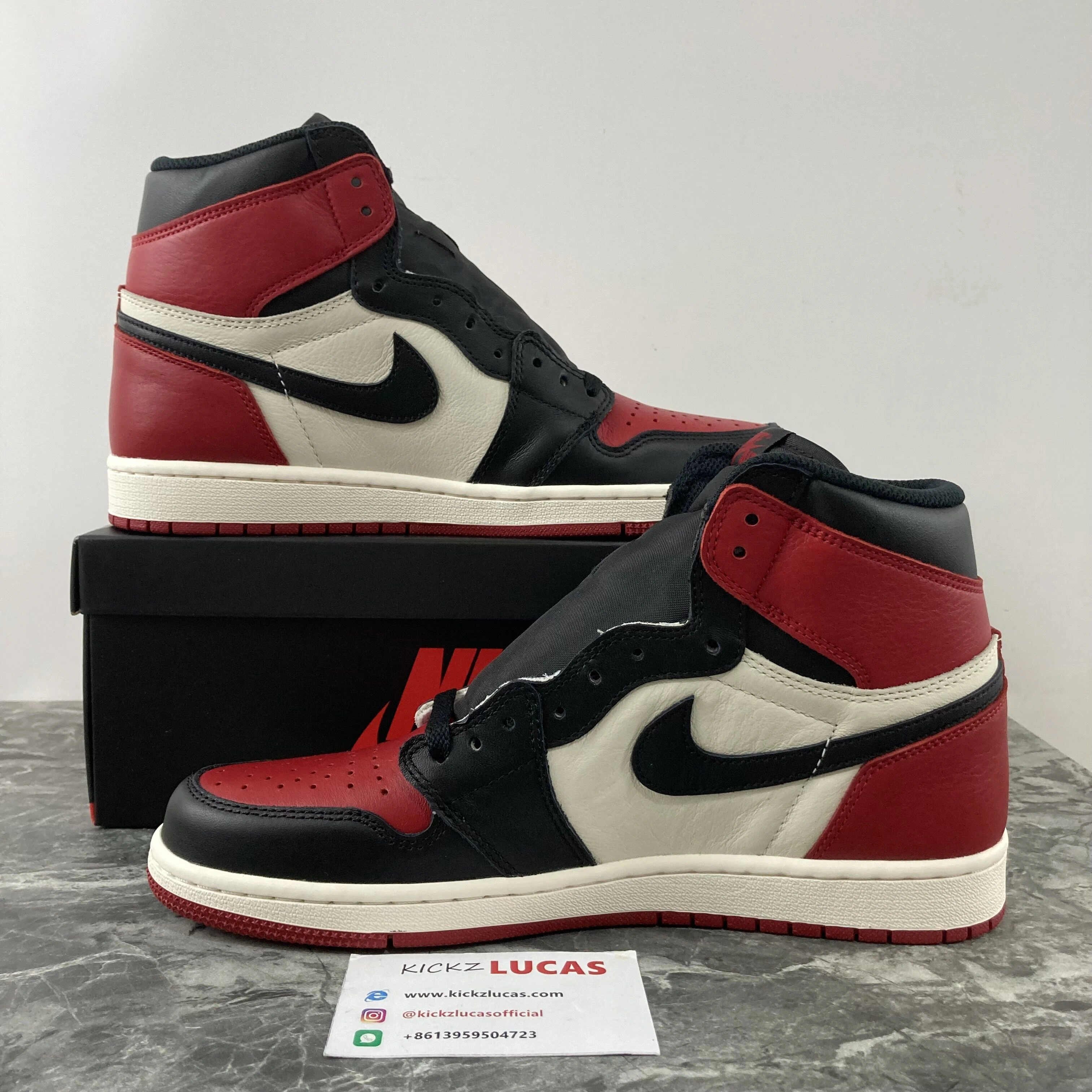 Air Jordan 1 Retro High Bred Toe 555088- Casual 1716