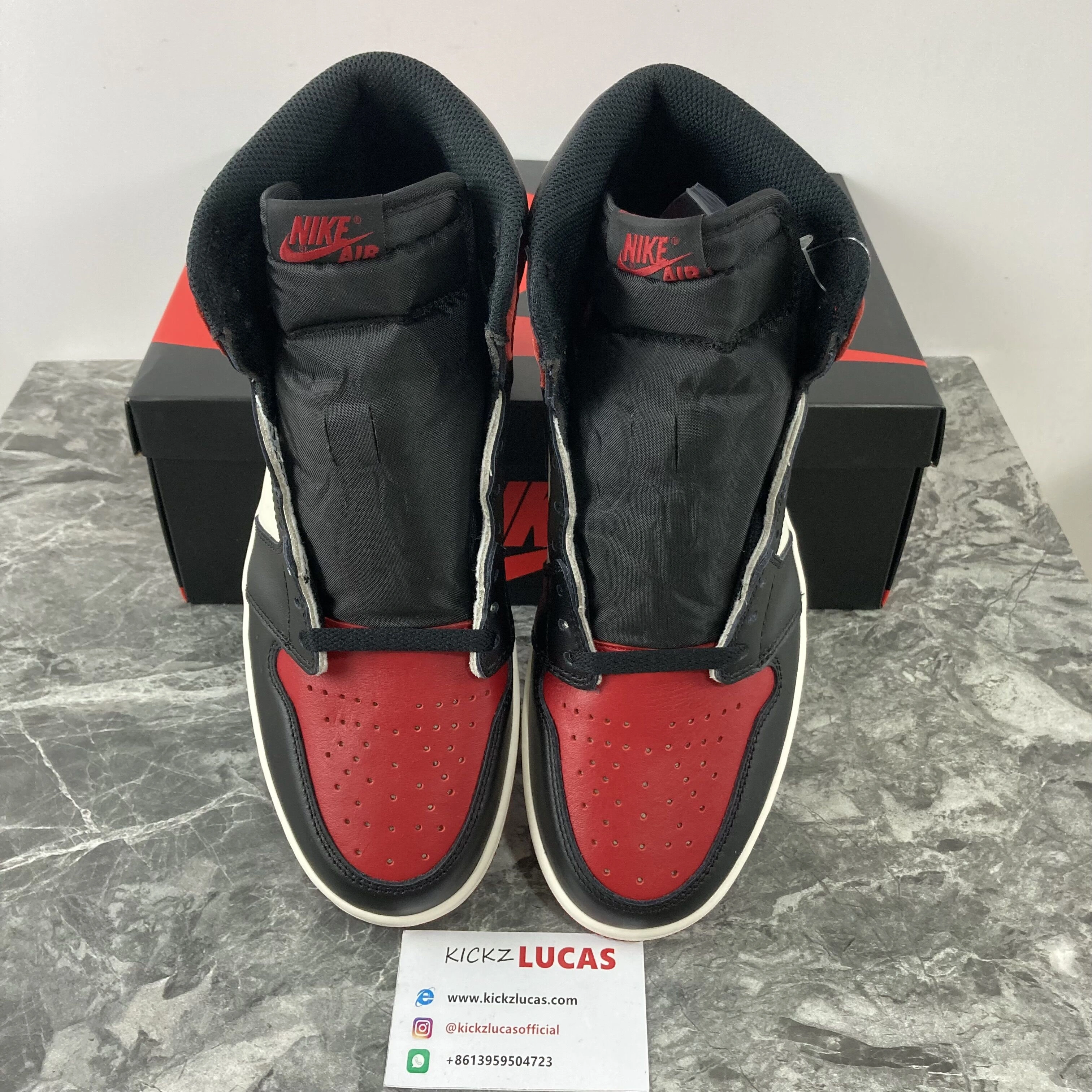 Air Jordan 1 Retro High Bred Toe 555088- Casual 1716