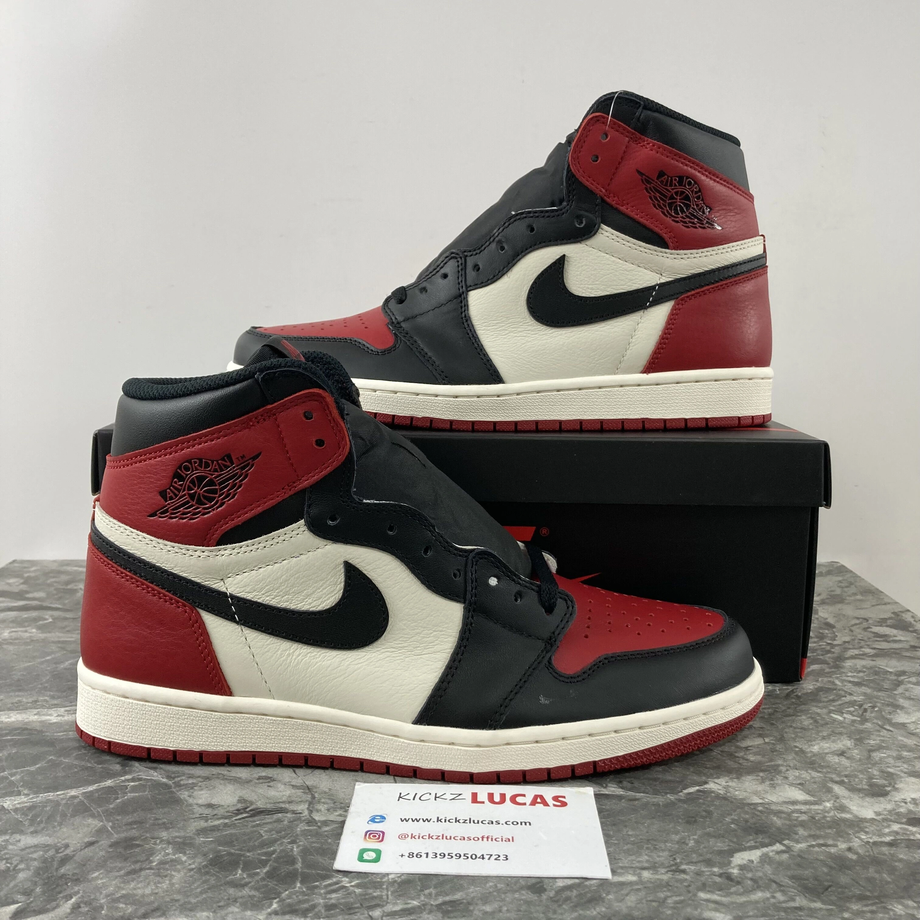 Air Jordan 1 Retro High Bred Toe 555088- Casual 1716