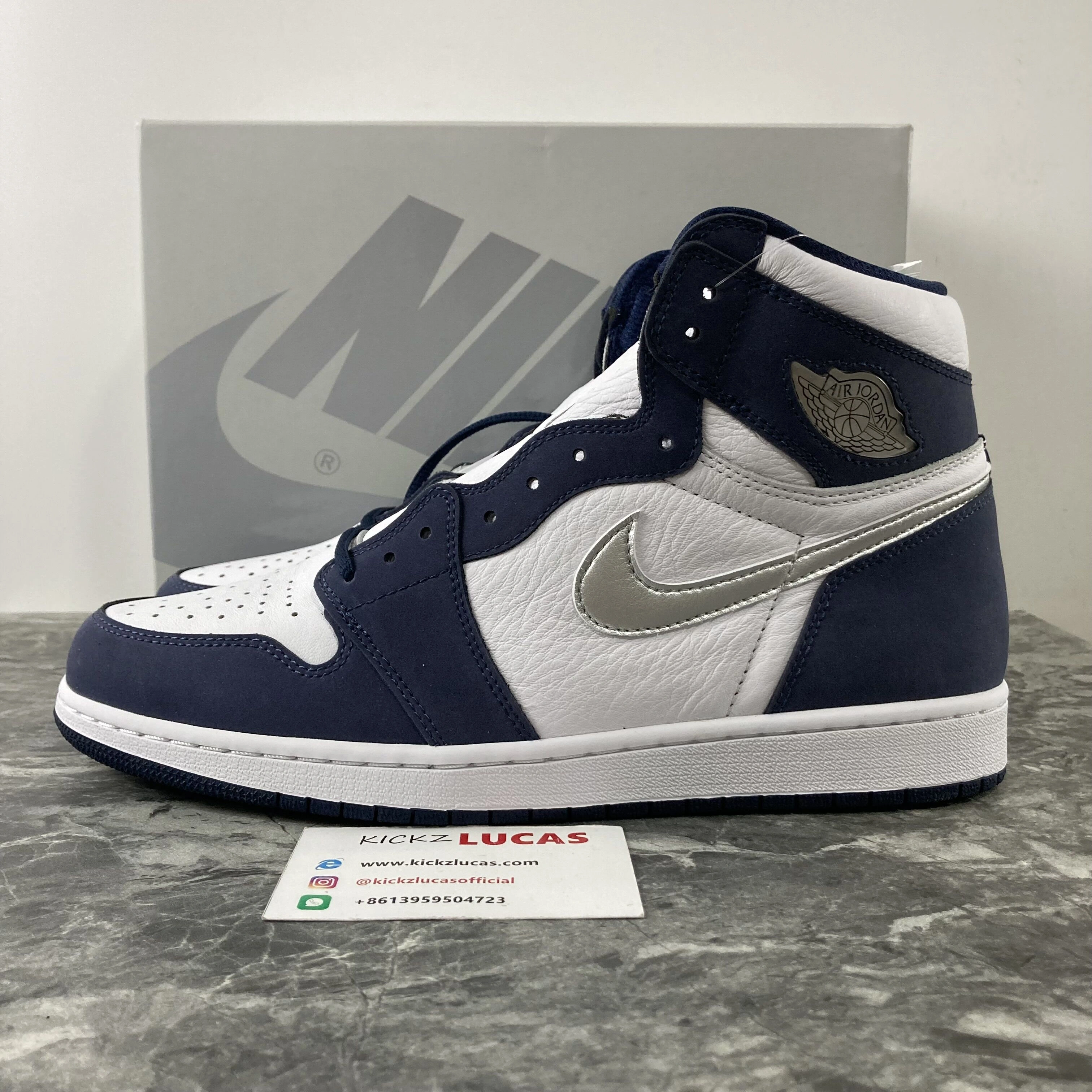Air Jordan 1 Retro High COJP Midnight Navy DC1788- Neat 1786