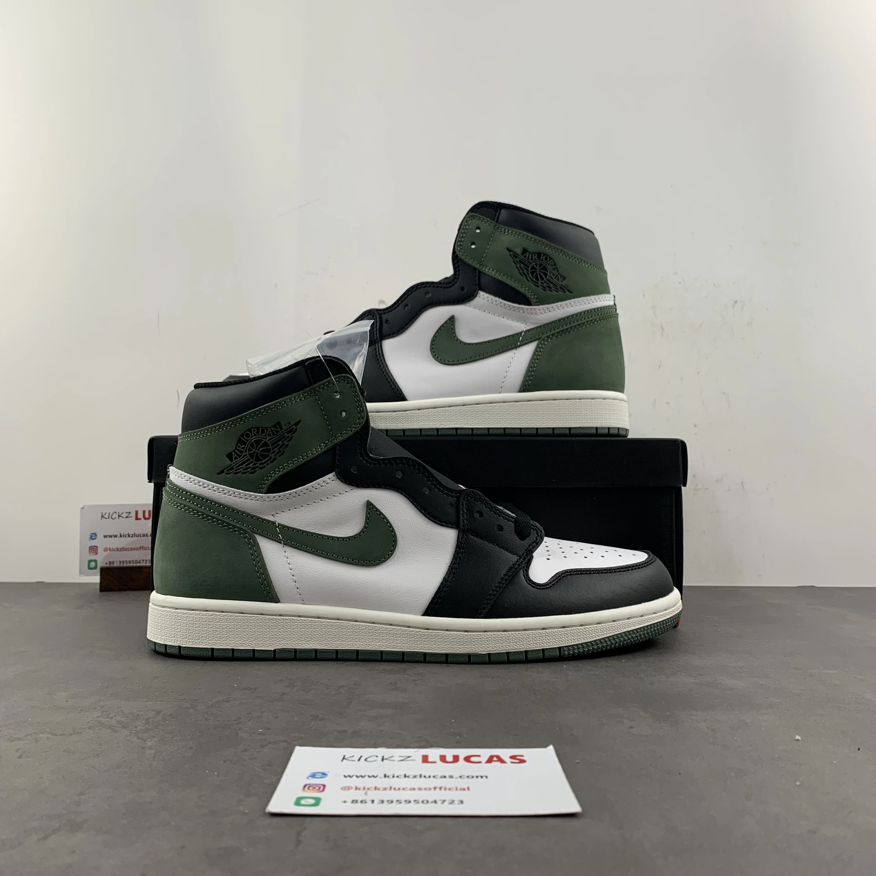 Refined Air Jordan 1 Retro High Clay Green 555088- 1463