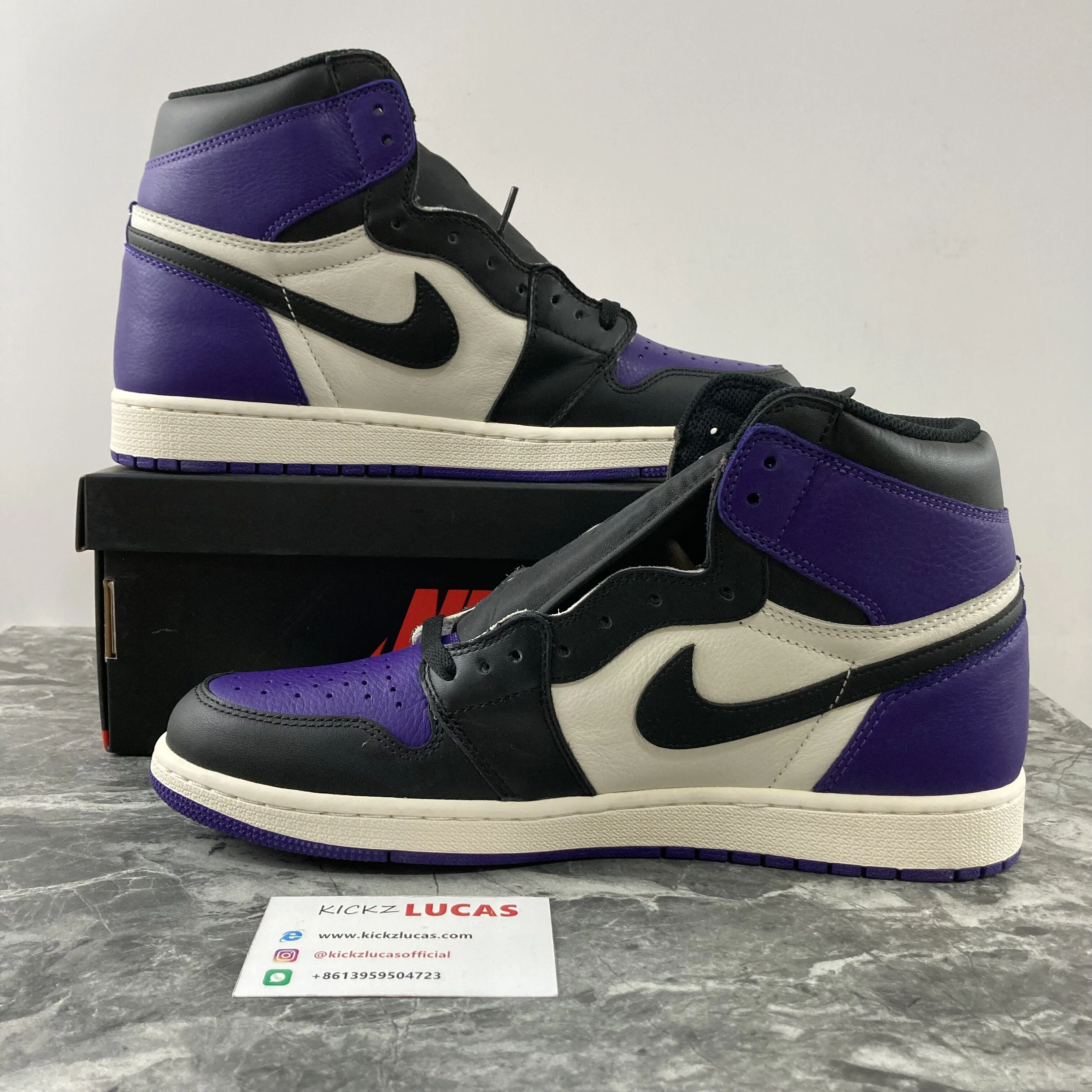 Air Jordan 1 Retro High Court Purple 555088- Classic 1717