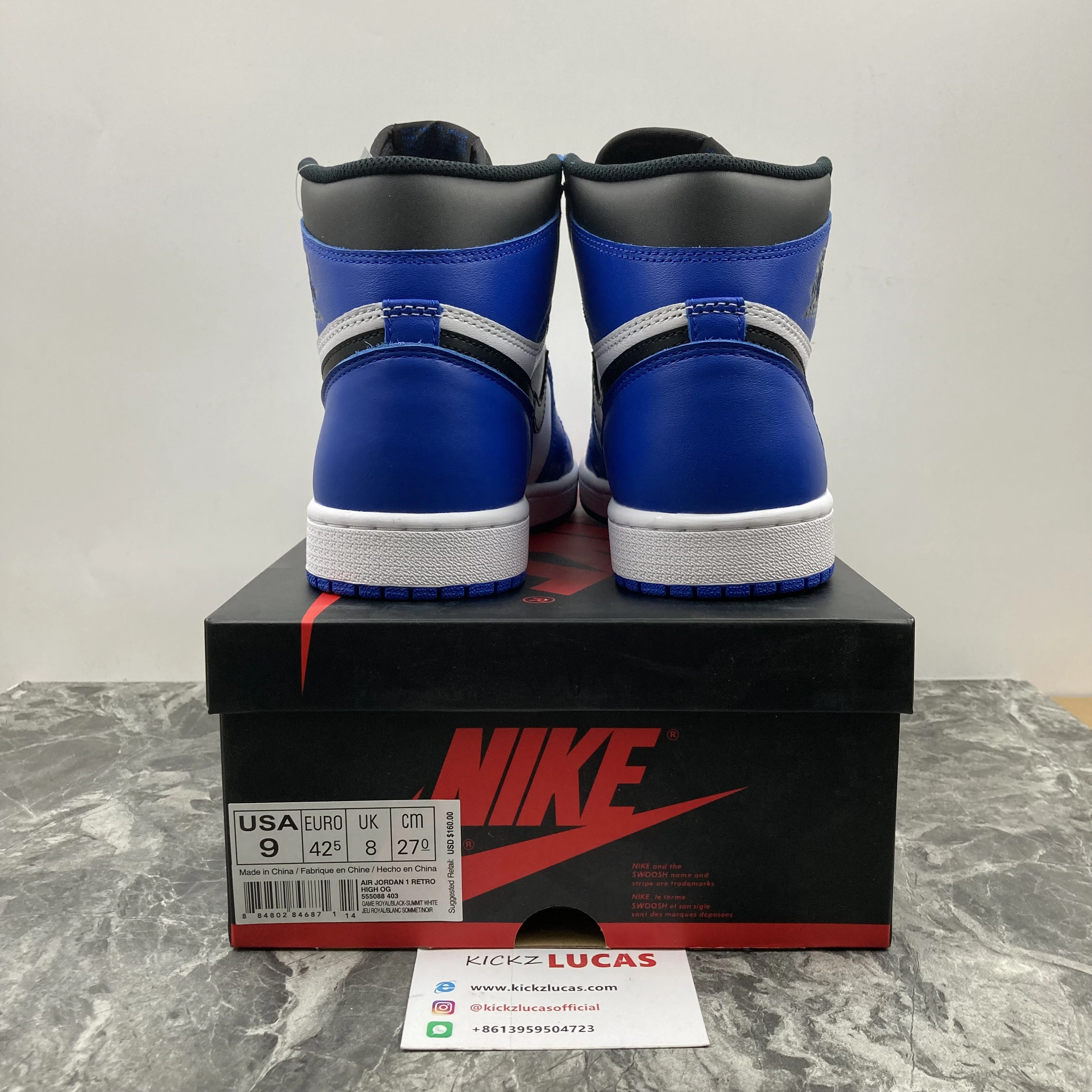 Popular Air Jordan 1 Retro High Game Royal 555088- 1719