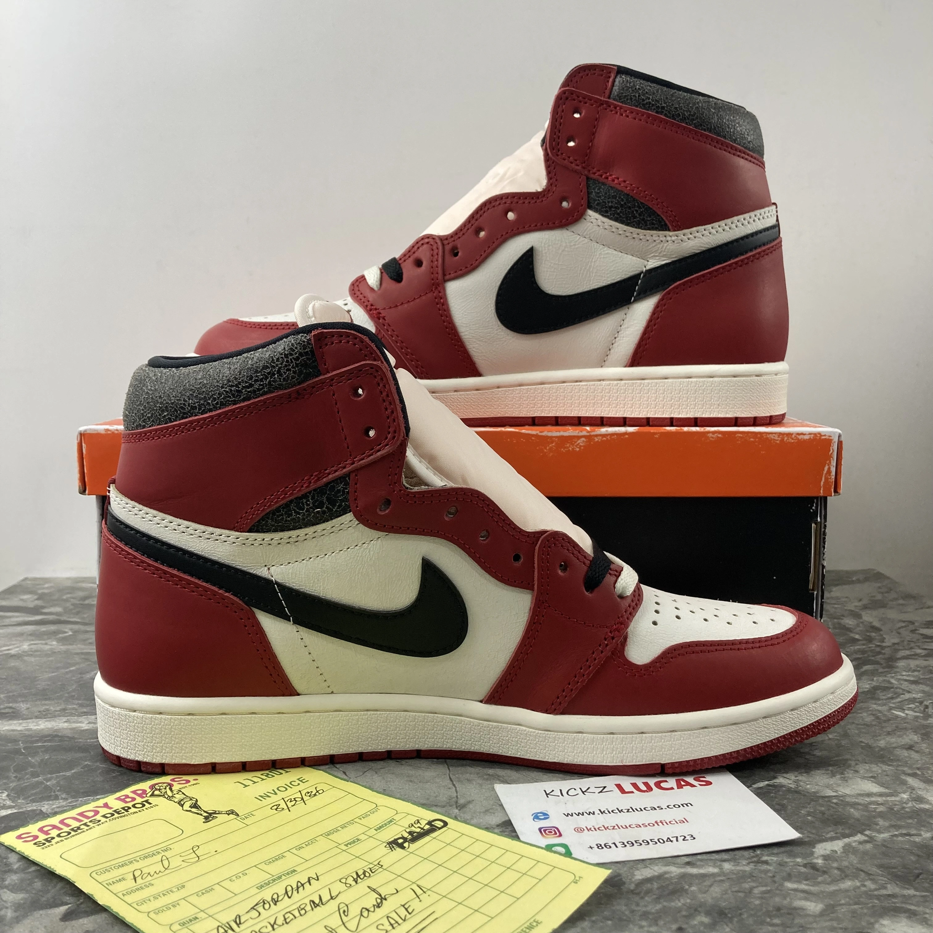 Reliable Air Jordan 1 Retro High OG Chicago Lost and Found DZ5485- 1604