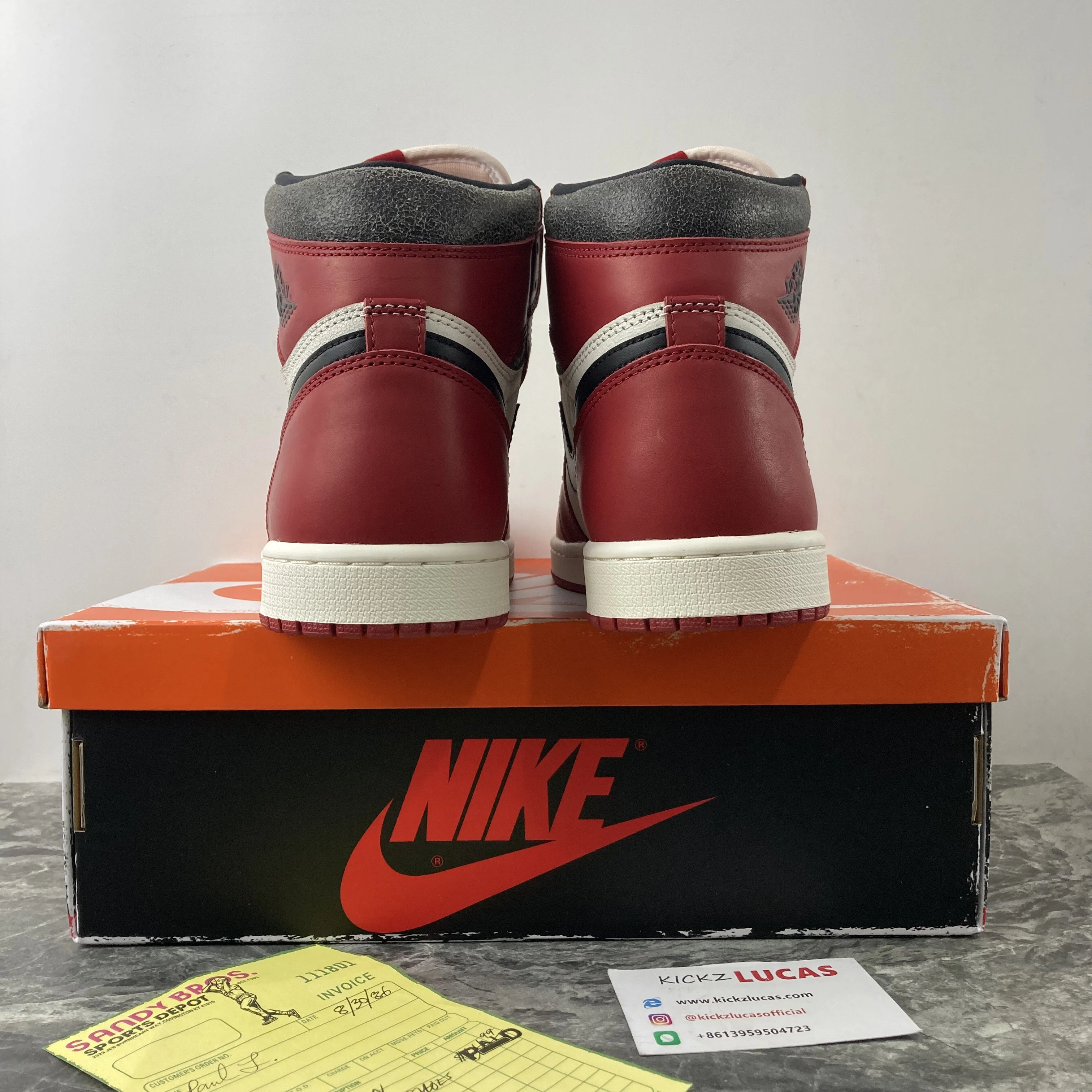 Reliable Air Jordan 1 Retro High OG Chicago Lost and Found DZ5485- 1604
