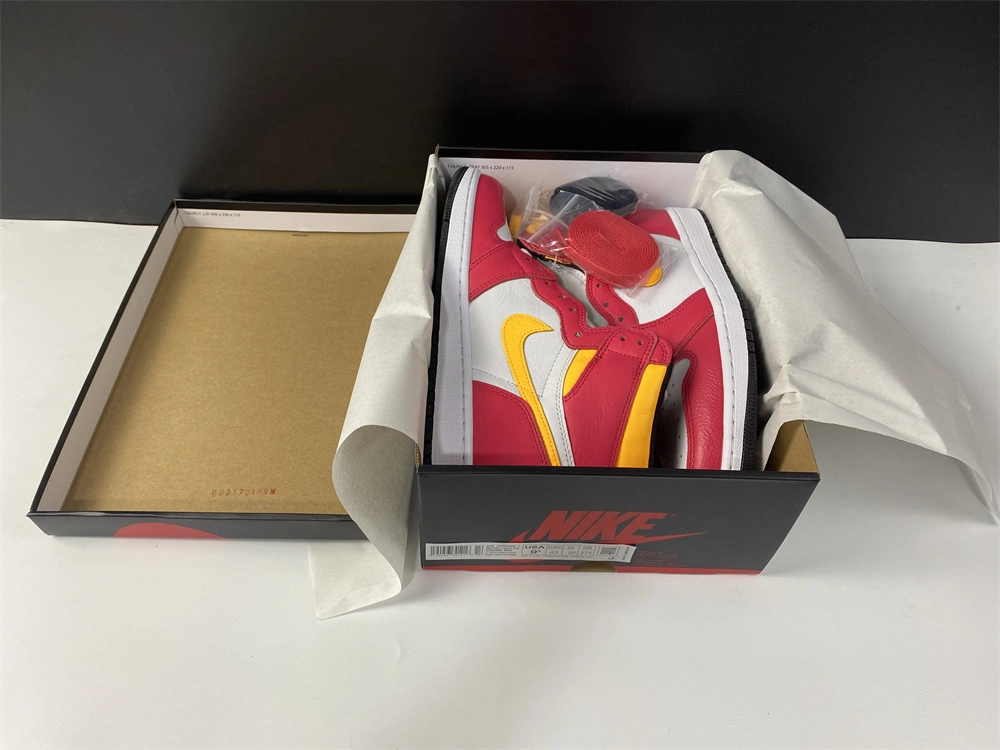 Air Jordan 1 Retro High OG Light Fusion Red 555088- Stretchable 1742