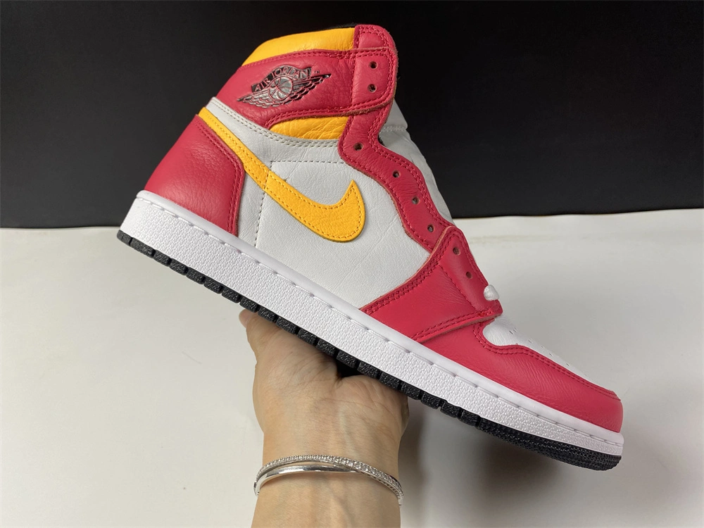 Air Jordan 1 Retro High OG Light Fusion Red 555088- Stretchable 1742