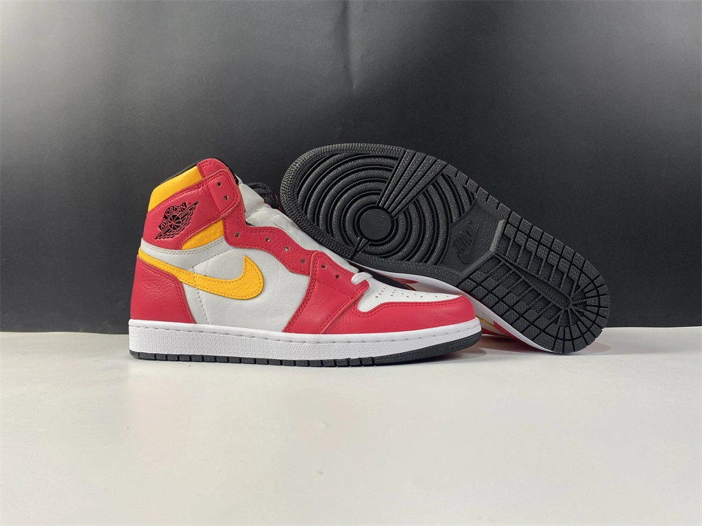Air Jordan 1 Retro High OG Light Fusion Red 555088- Stretchable 1742