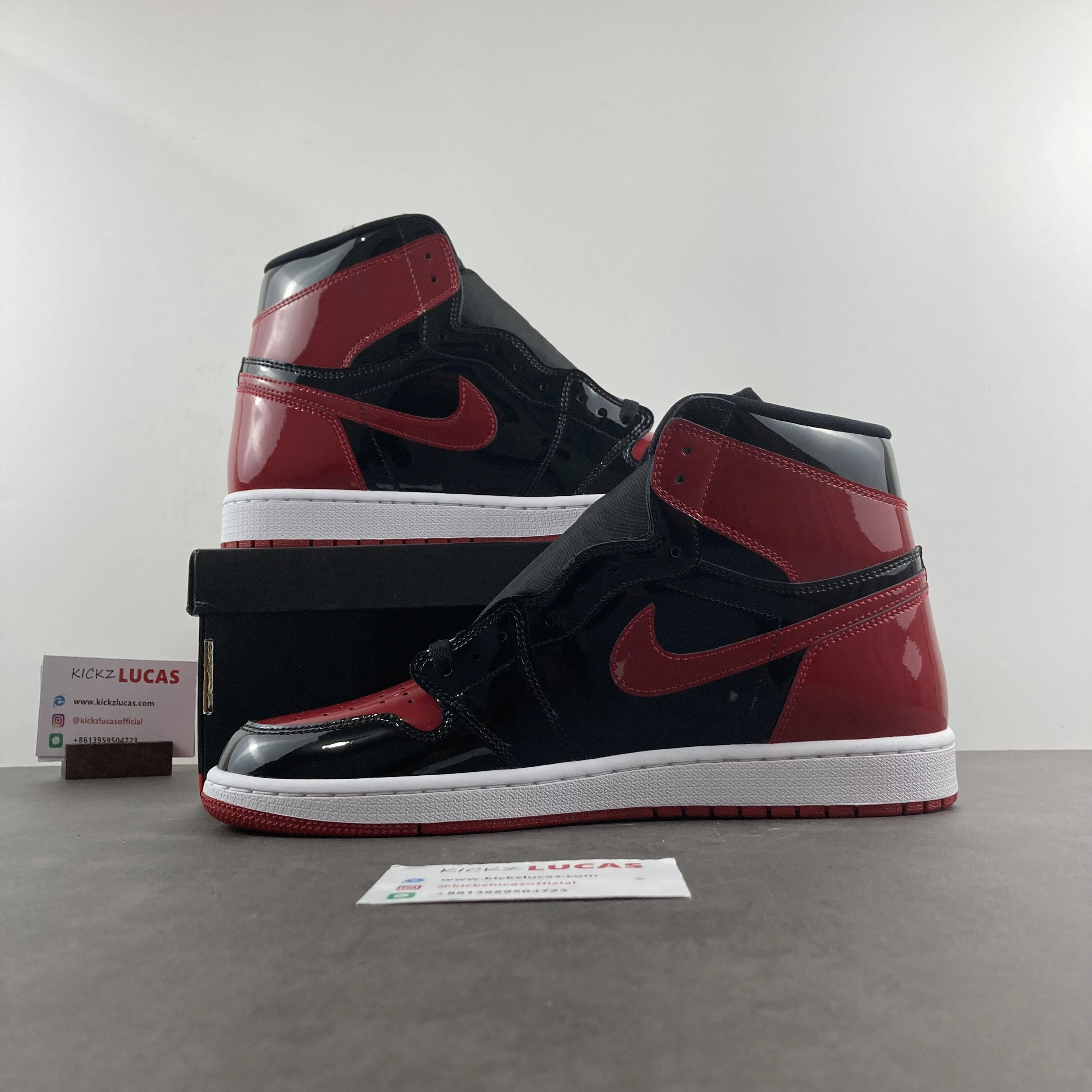 Air Jordan 1 Retro High OG Patent Bred 555088- GoodFit 1726