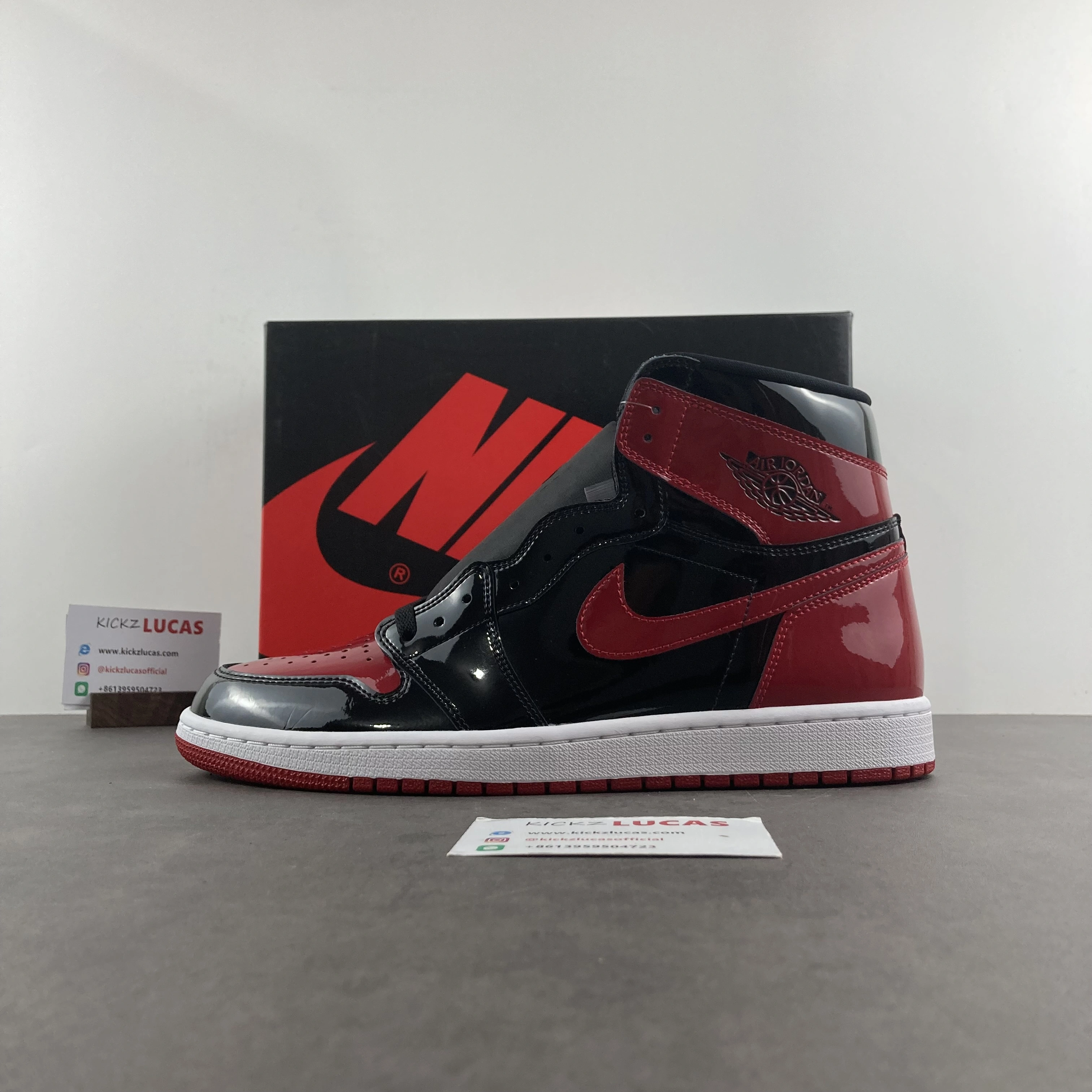 Air Jordan 1 Retro High OG Patent Bred 555088- GoodFit 1726