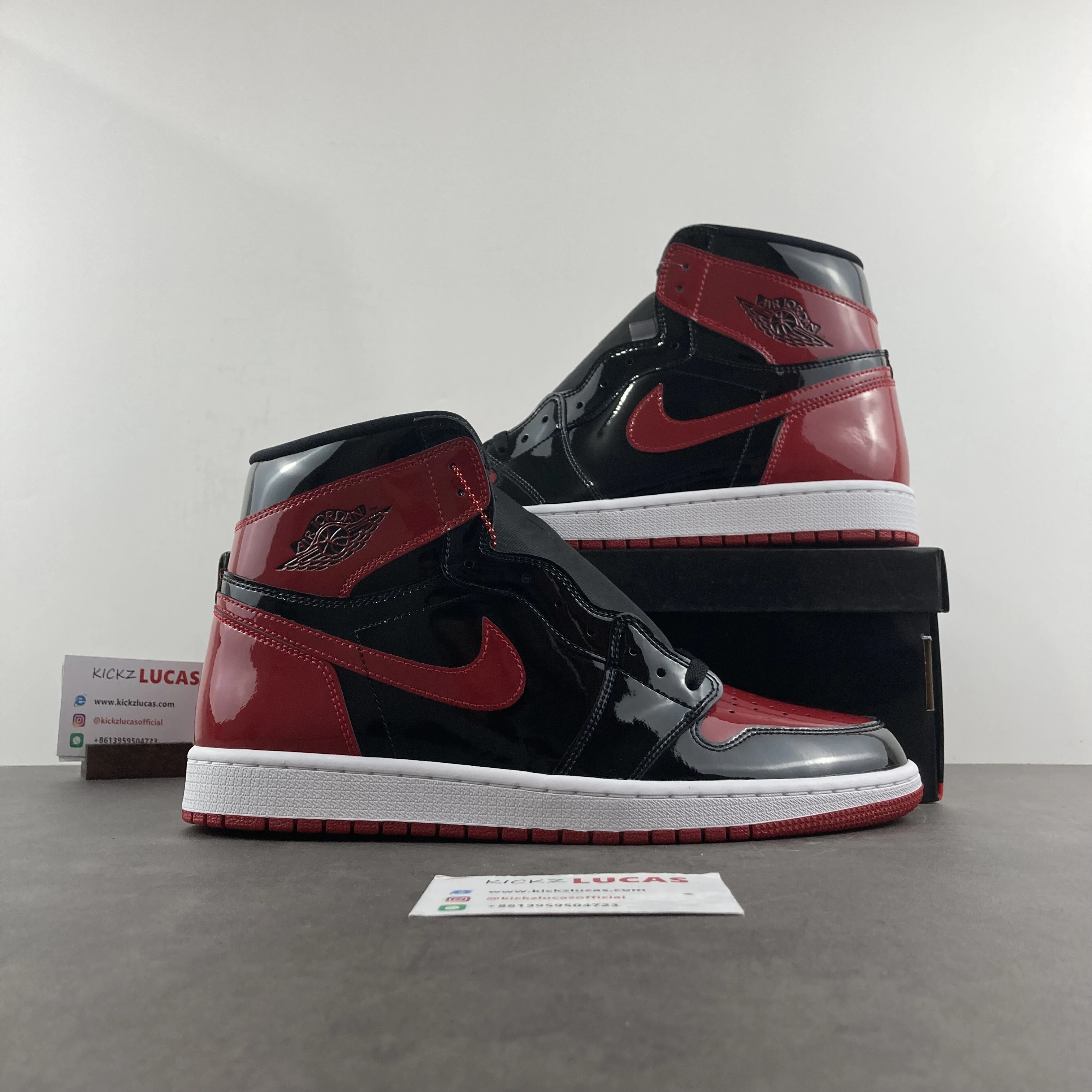 Air Jordan 1 Retro High OG Patent Bred 555088- GoodFit 1726