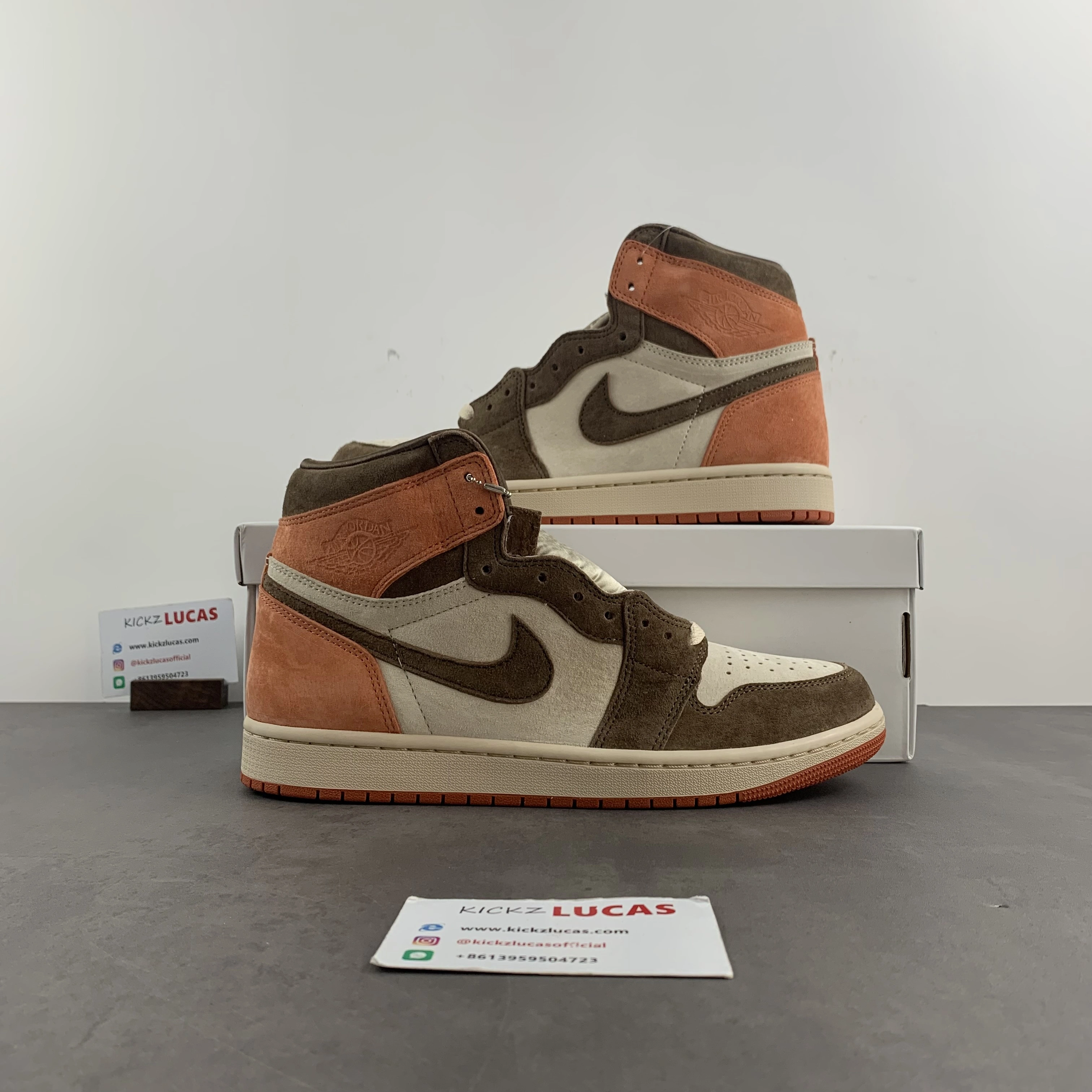 Colorful Air Jordan 1 Retro High OG SP Dusted Clay FQ2941- 1406