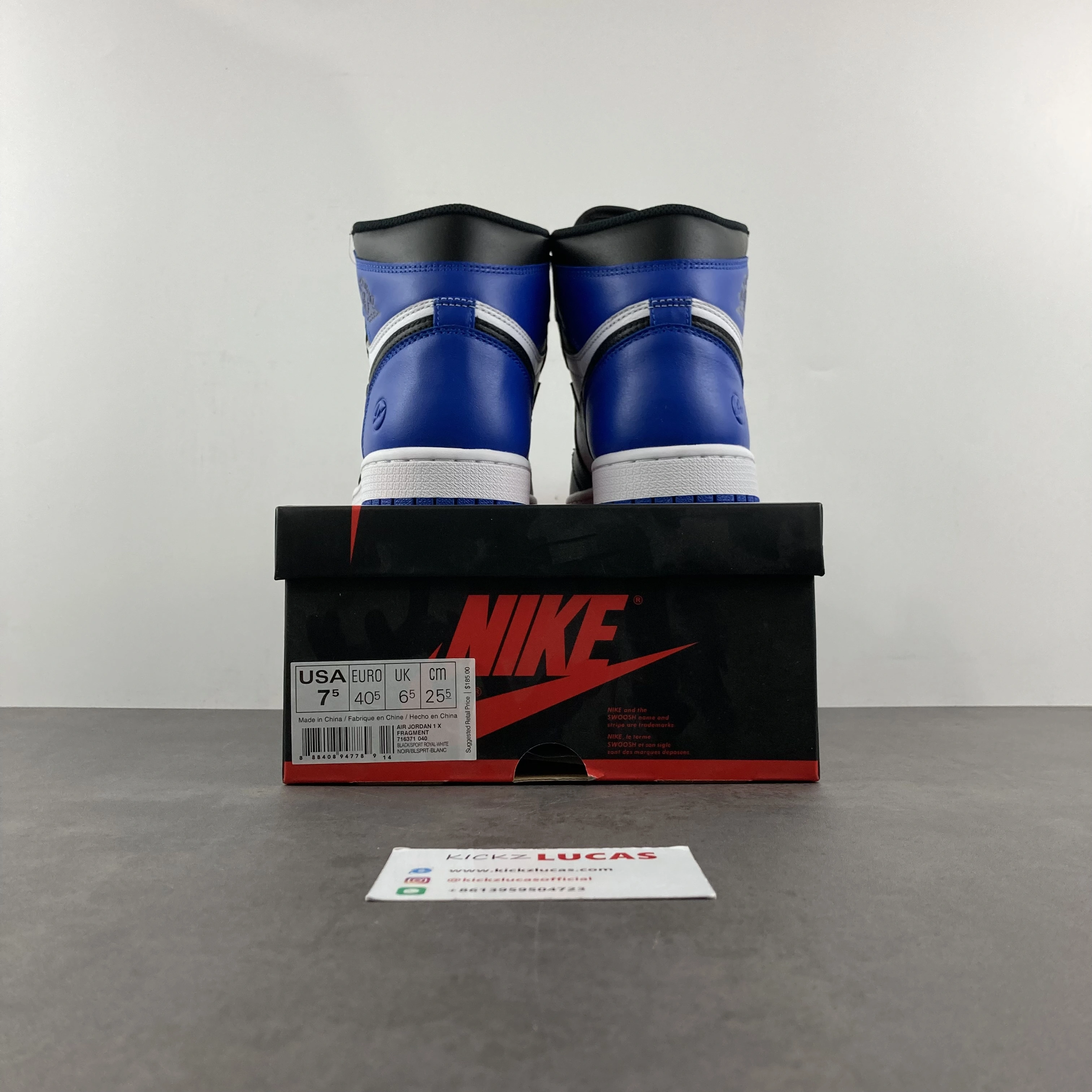 Colorful Air Jordan 1 Retro High OG SP Fragment 716371- 1516