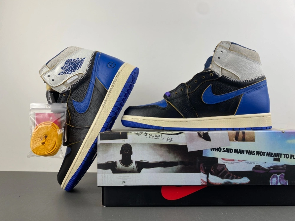 Practical Air Jordan 1 Retro High OG SP Fragment x Union LA Sport Royal IO7847- 1318
