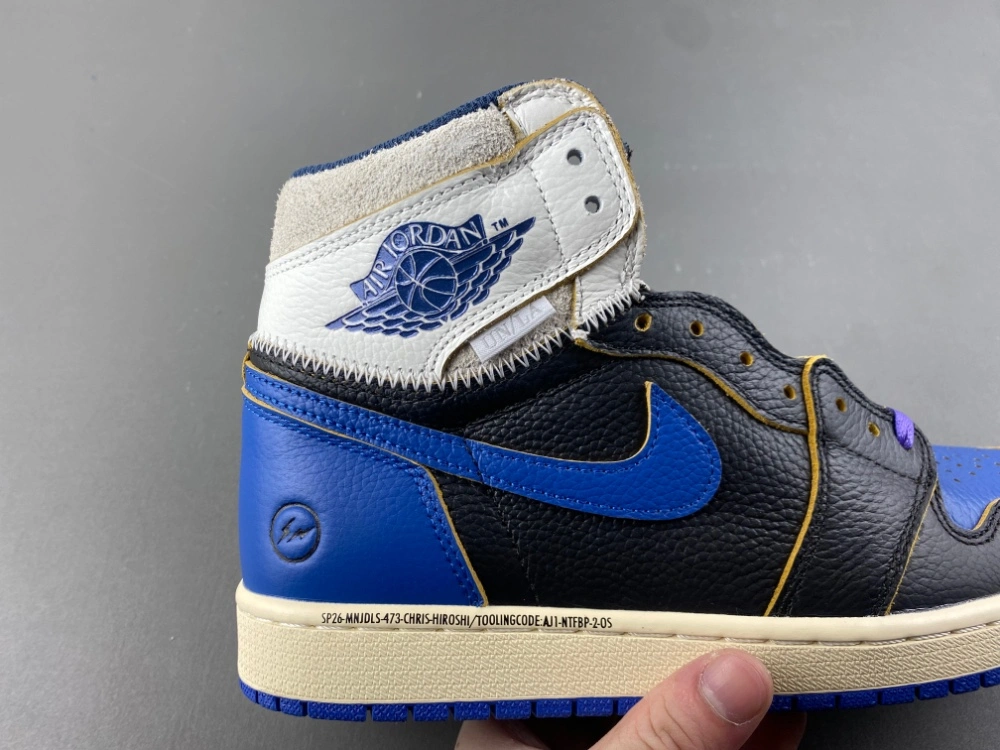 Practical Air Jordan 1 Retro High OG SP Fragment x Union LA Sport Royal IO7847- 1318