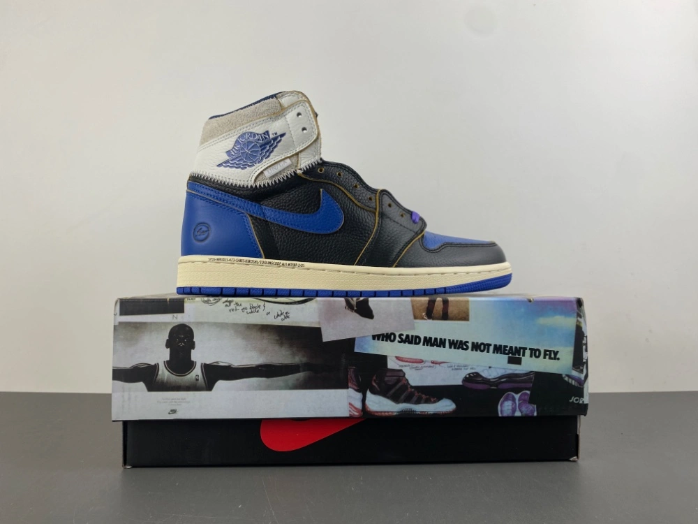 Practical Air Jordan 1 Retro High OG SP Fragment x Union LA Sport Royal IO7847- 1318