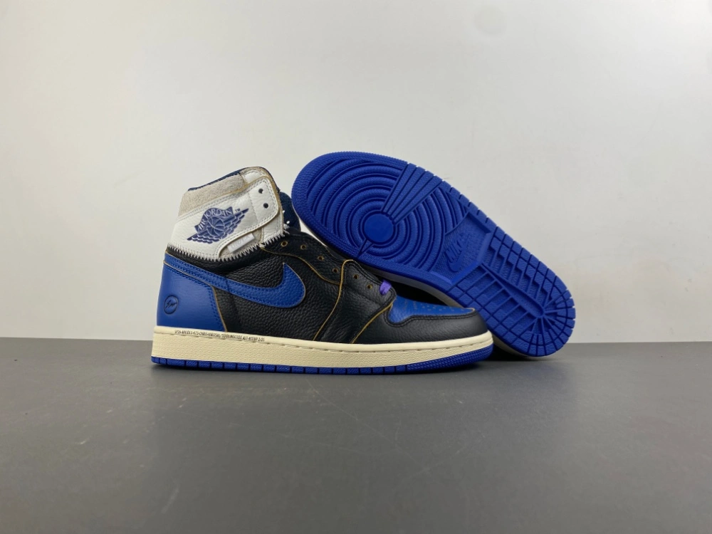 Practical Air Jordan 1 Retro High OG SP Fragment x Union LA Sport Royal IO7847- 1318