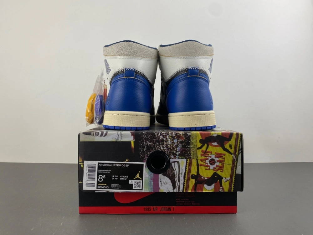 Practical Air Jordan 1 Retro High OG SP Fragment x Union LA Sport Royal IO7847- 1318