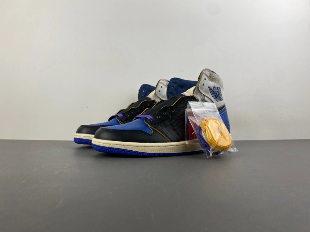 Practical Air Jordan 1 Retro High OG SP Fragment x Union LA Sport Royal IO7847- 1318