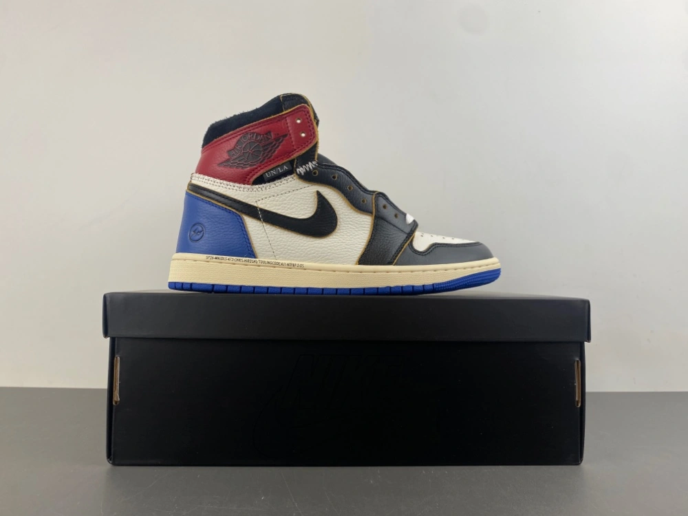 Air Jordan 1 Retro High OG SP Fragment x Union LA Varsity Red Sport Royal IO7847- OdorResistant 1319