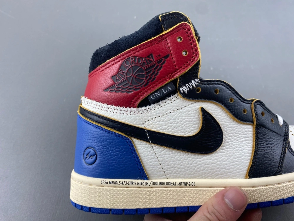 Air Jordan 1 Retro High OG SP Fragment x Union LA Varsity Red Sport Royal IO7847- OdorResistant 1319