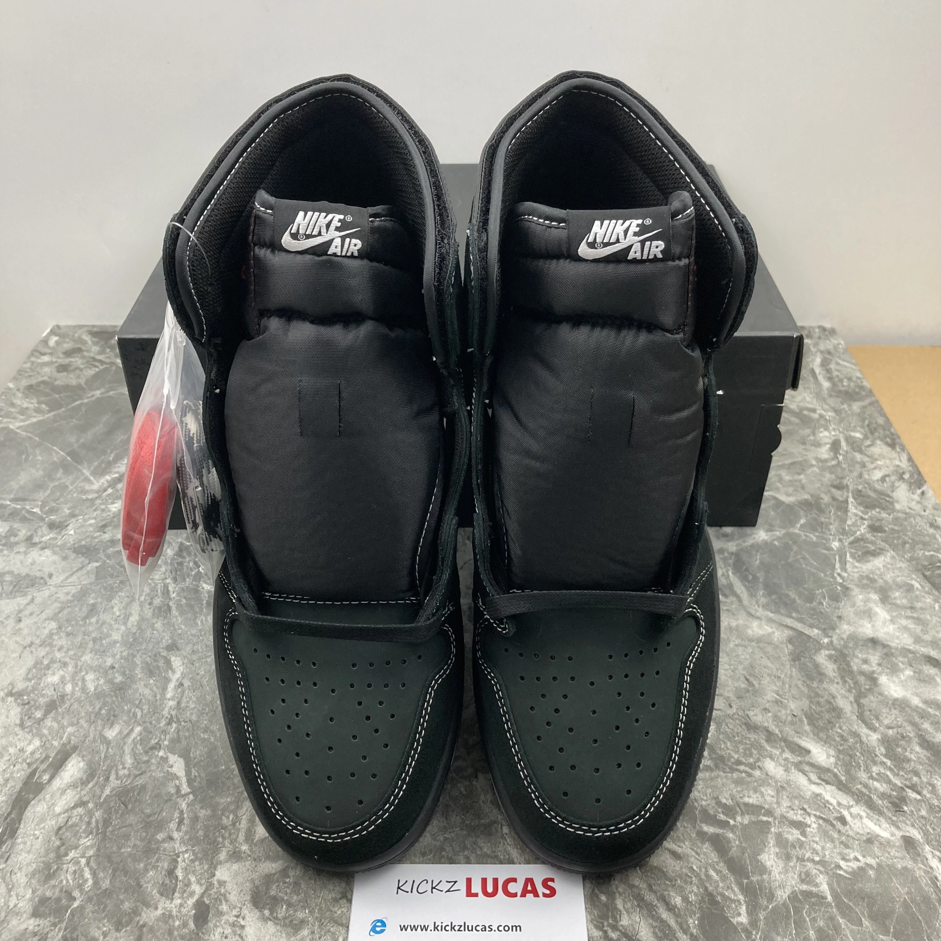 QuickDry Air Jordan 1 Retro High OG SP Travis Scott Black Phantom 1607
