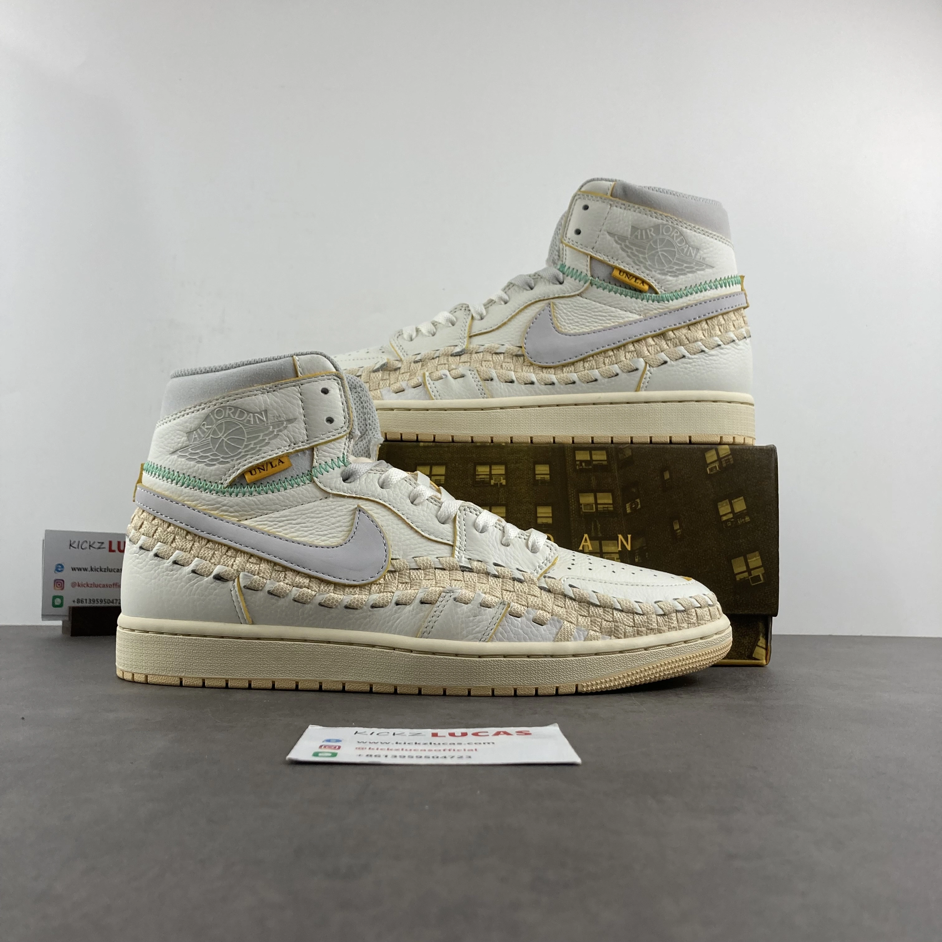 Air Jordan 1 Retro High OG SP Union Bephie's Beauty Supply Woven Sail FD2565- EasyMatch 1514
