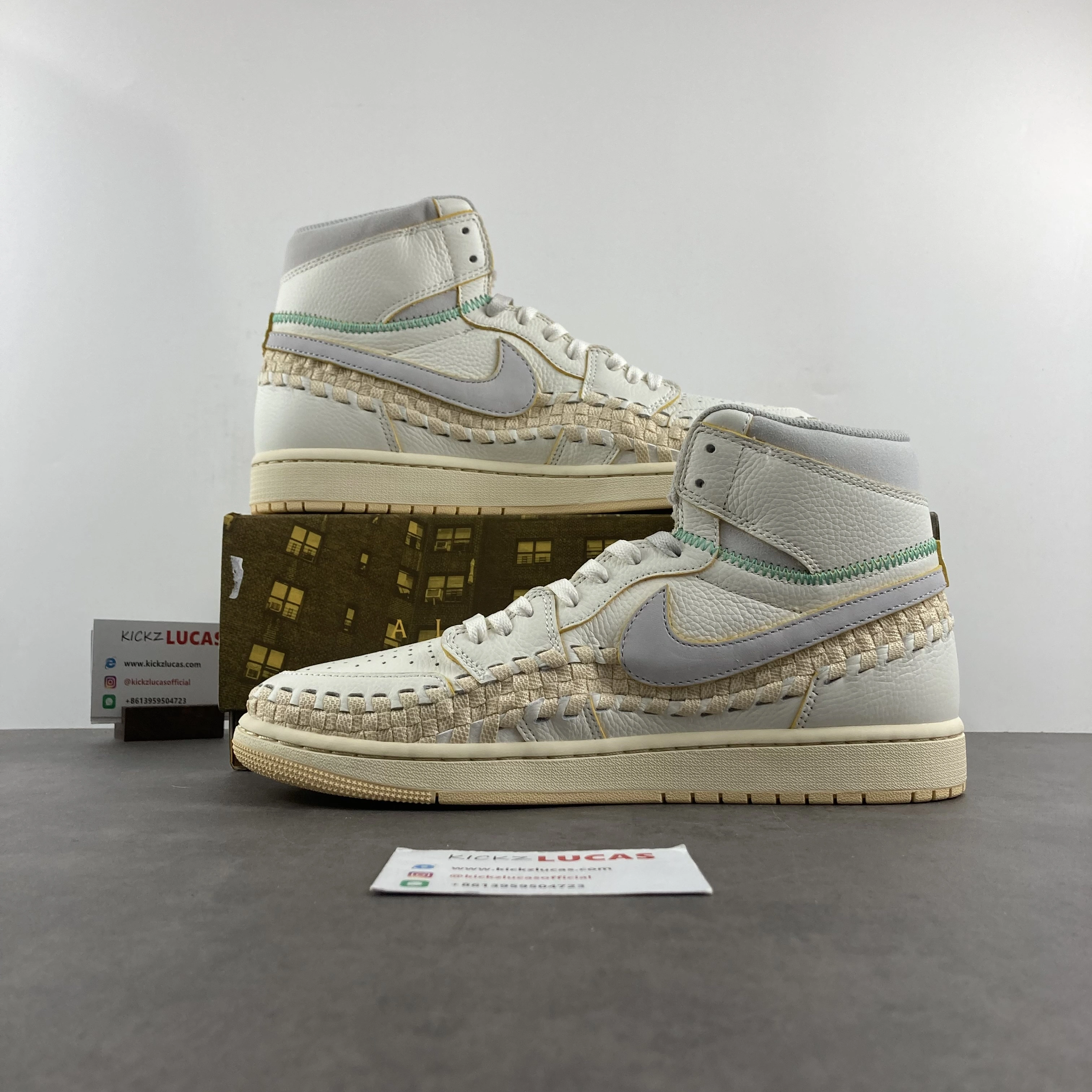 Air Jordan 1 Retro High OG SP Union Bephie's Beauty Supply Woven Sail FD2565- EasyMatch 1514