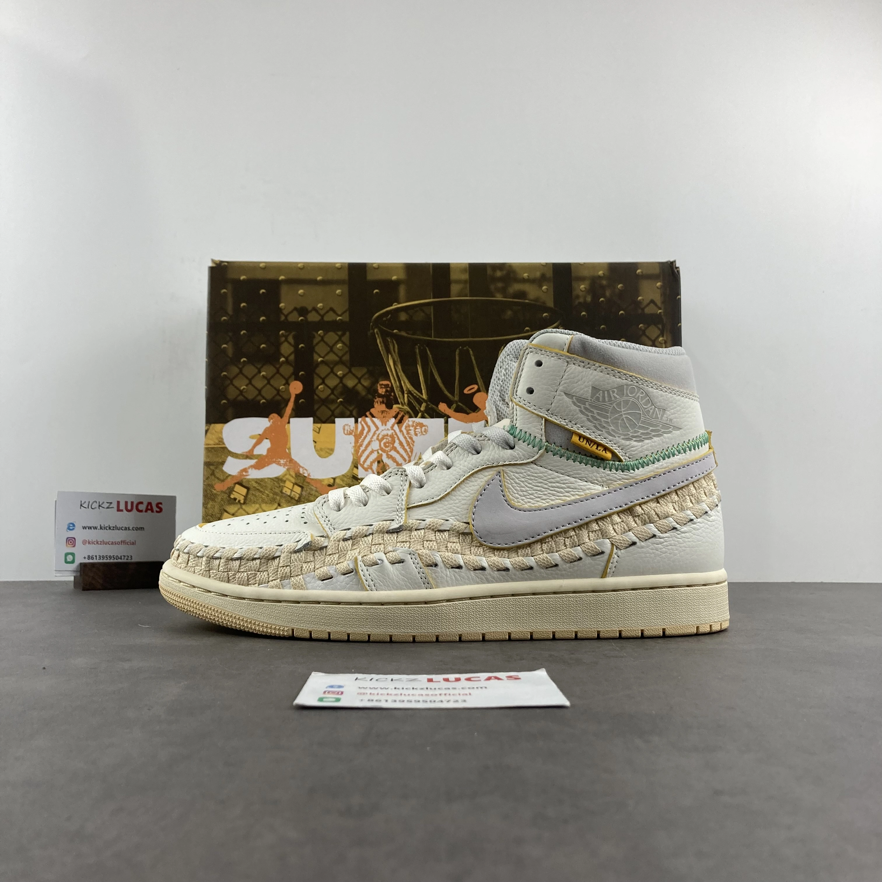 Air Jordan 1 Retro High OG SP Union Bephie's Beauty Supply Woven Sail FD2565- EasyMatch 1514