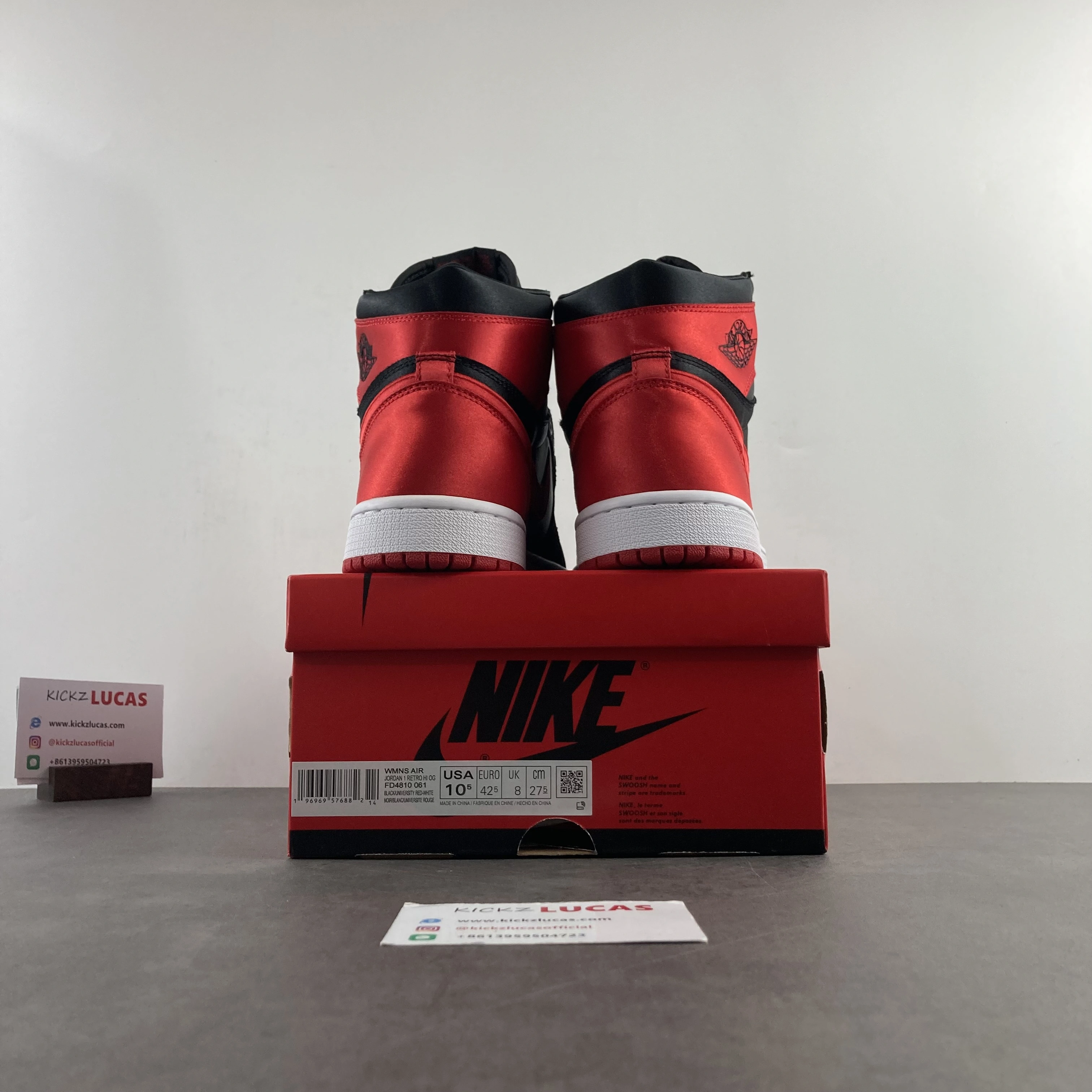Air Jordan 1 Retro High OG Satin Bred FD4810- Soft 1505