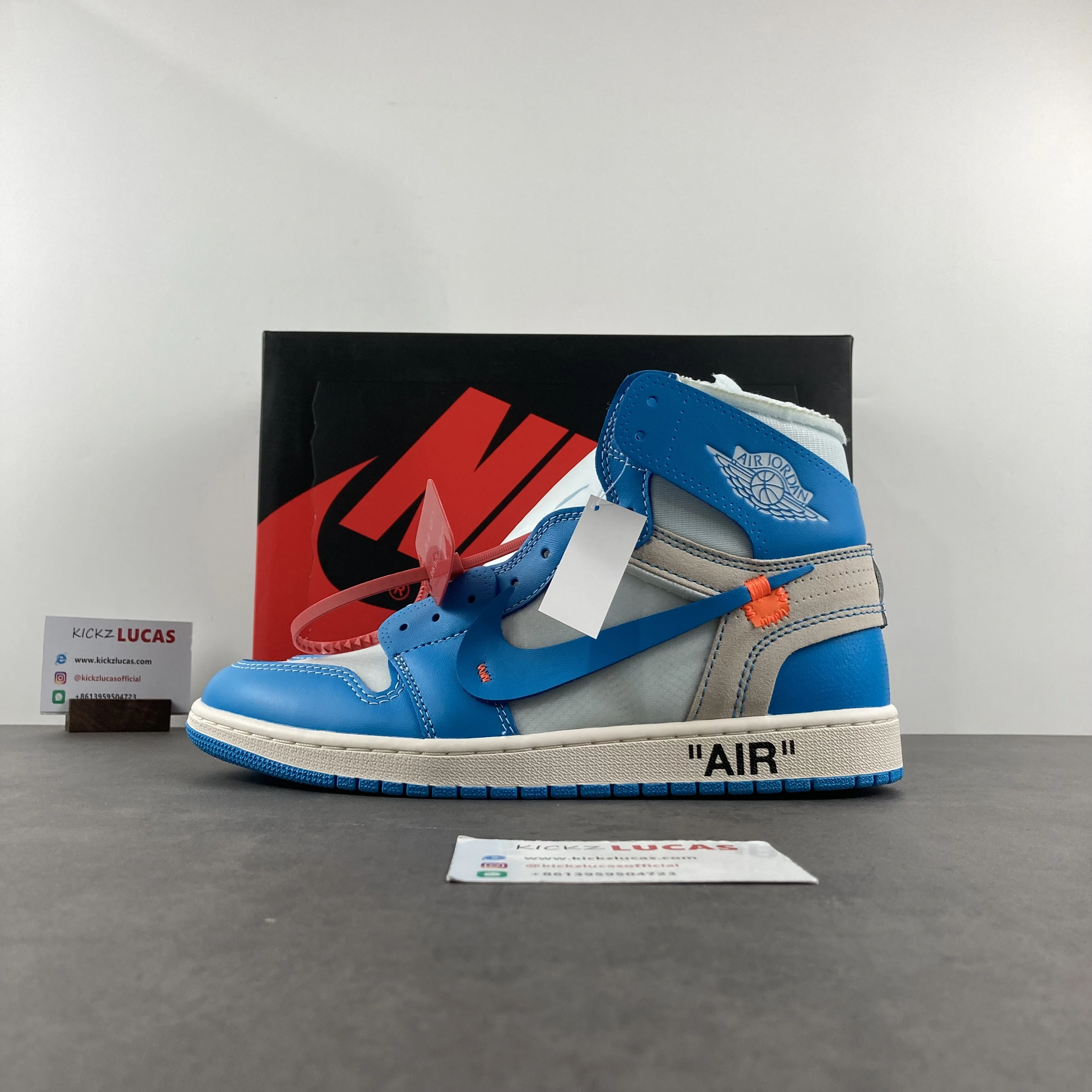 Air Jordan 1 Retro High Off-White University Blue AQ0818- SunProtective 1746