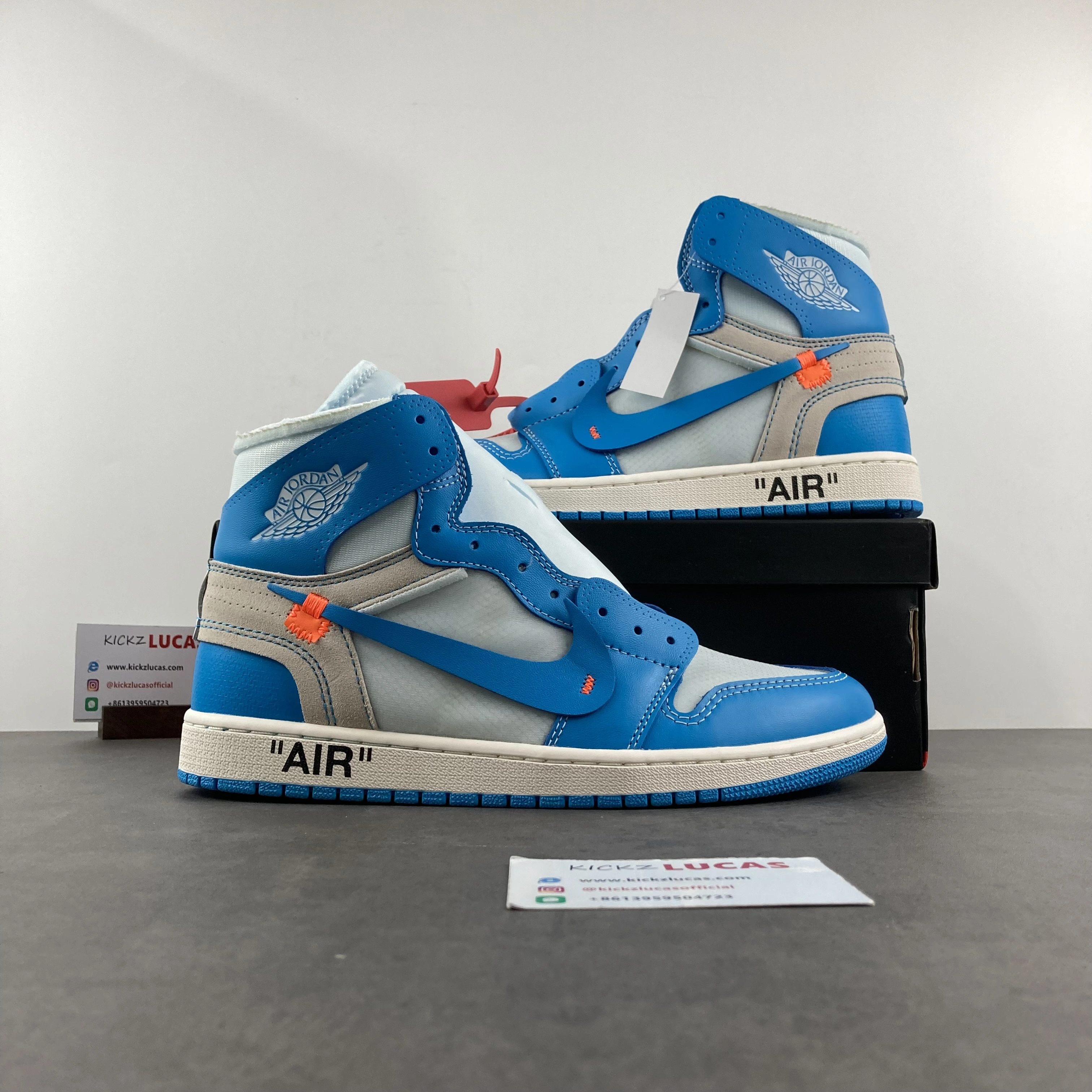 Air Jordan 1 Retro High Off-White University Blue AQ0818- SunProtective 1746