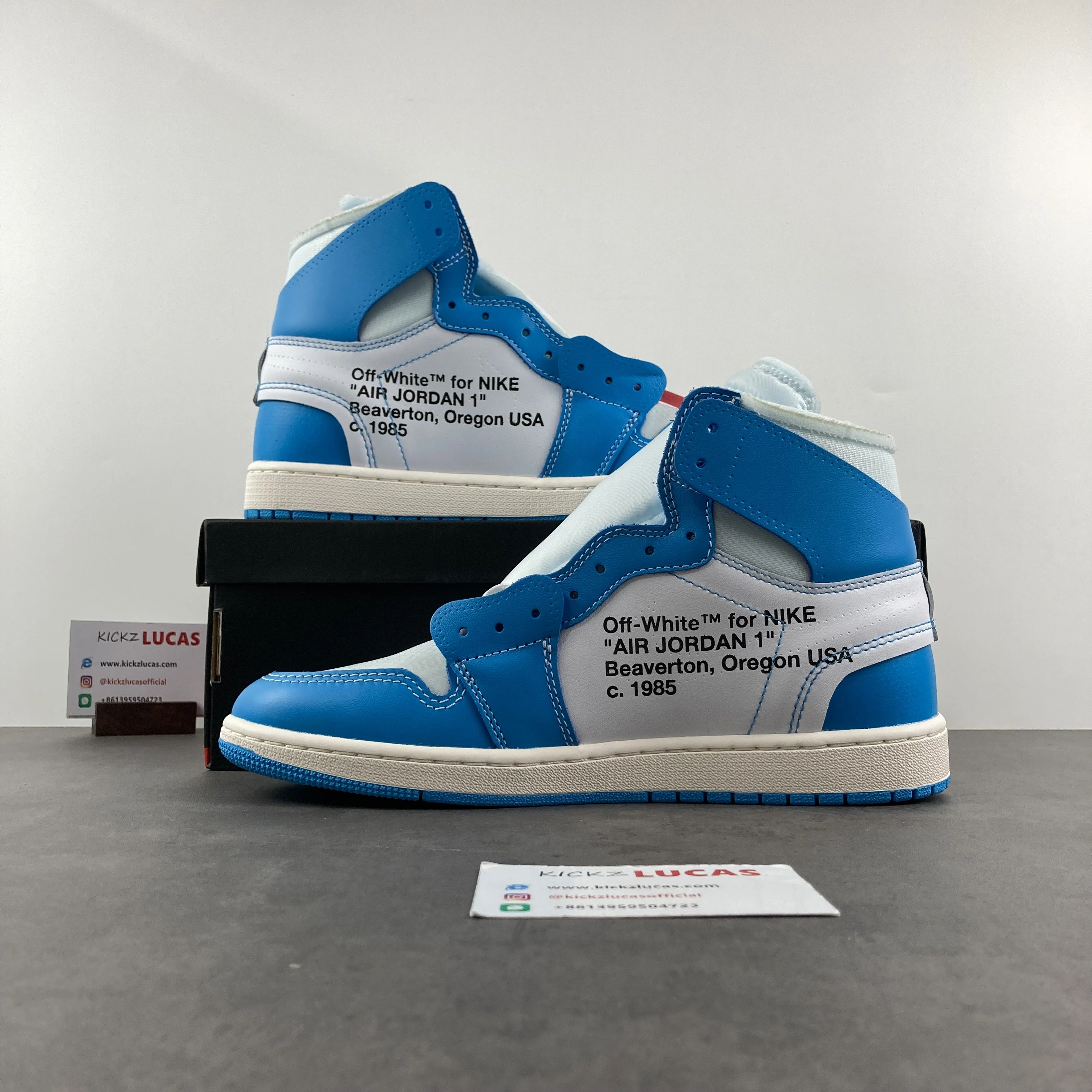 Air Jordan 1 Retro High Off-White University Blue AQ0818- SunProtective 1746