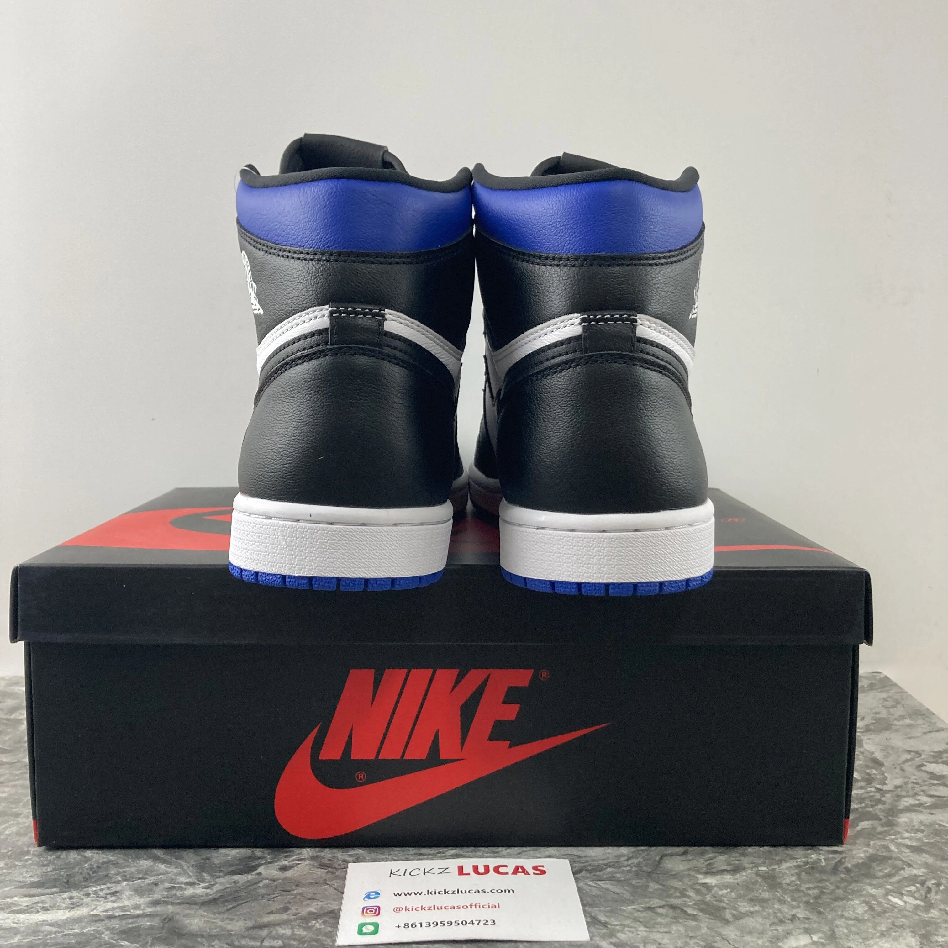 Bright Air Jordan 1 Retro High Royal Toe 555088- 1773