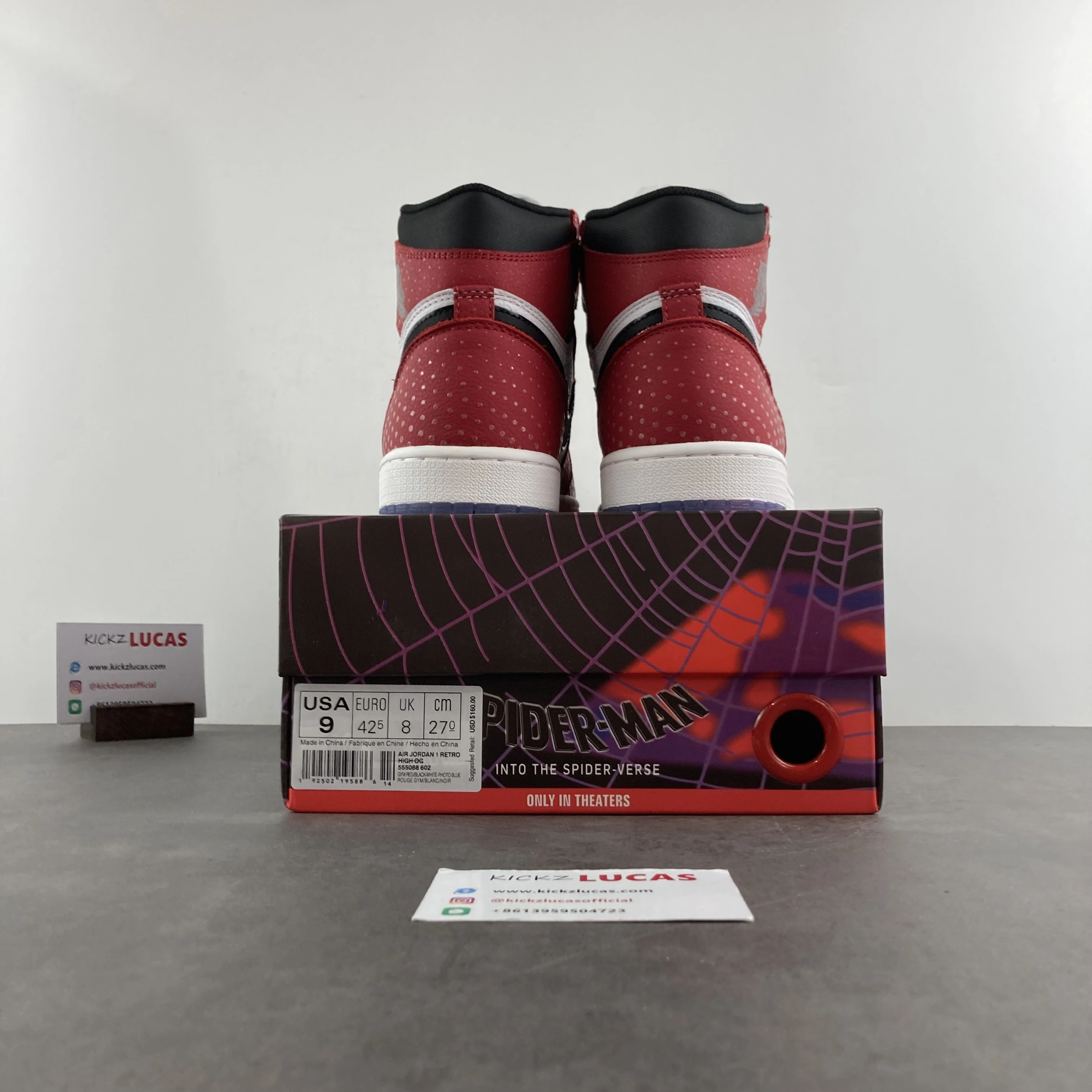 Air Jordan 1 Retro High Spider-Man Origin Story 555088- AllSeason 1790