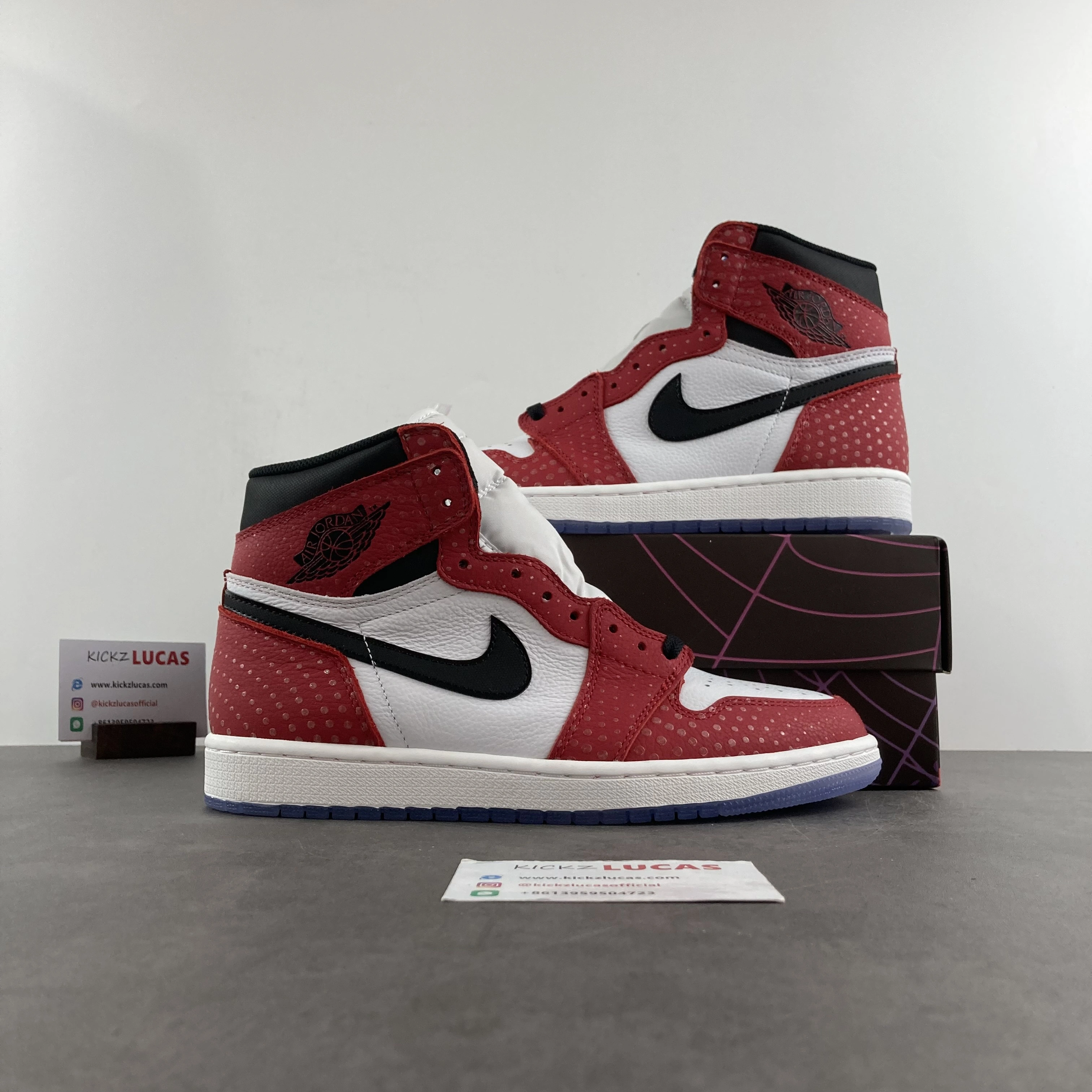 Air Jordan 1 Retro High Spider-Man Origin Story 555088- AllSeason 1790