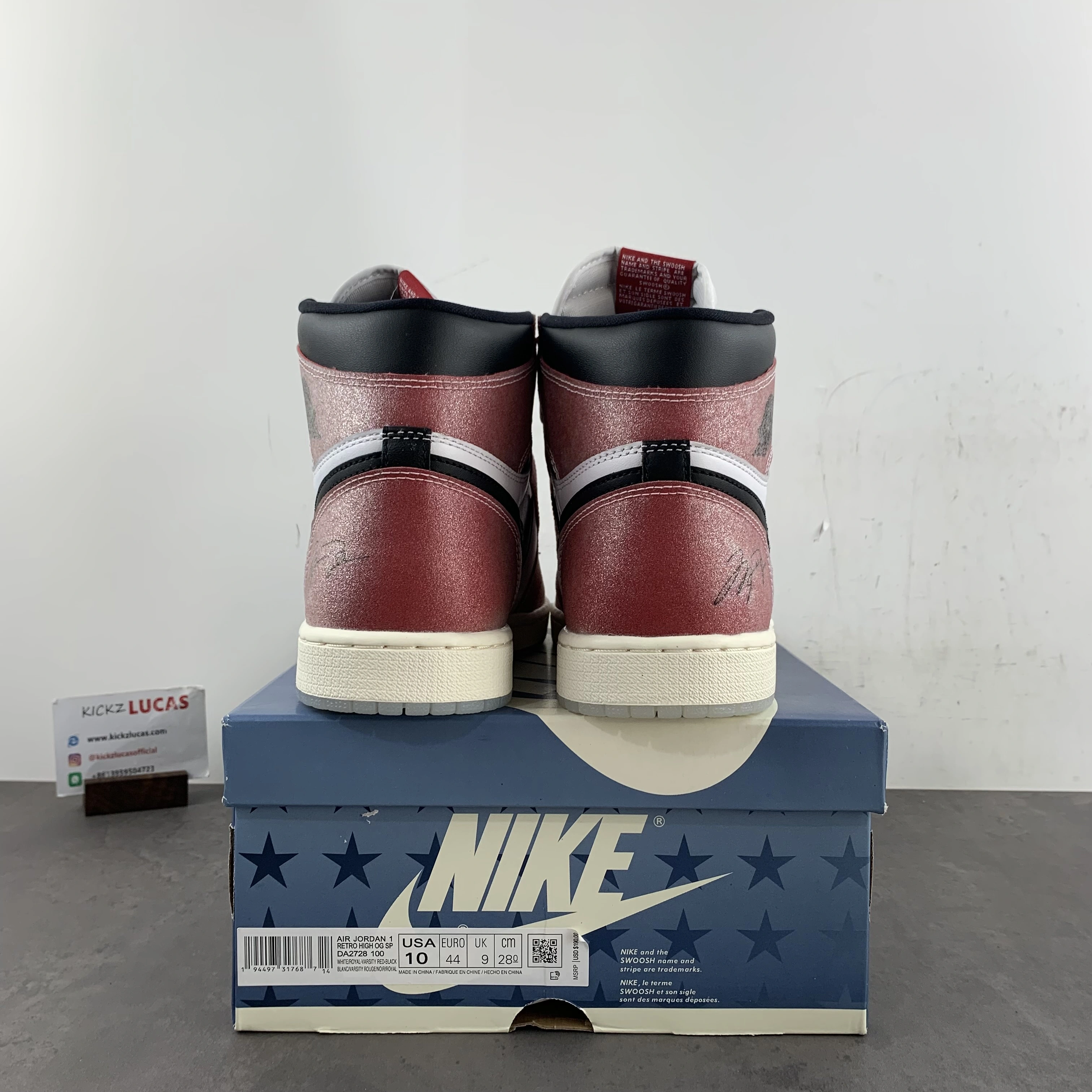 Air Jordan 1 Retro High Trophy Room Chicago (W  Blue Laces) DA2728- Affordable 1740