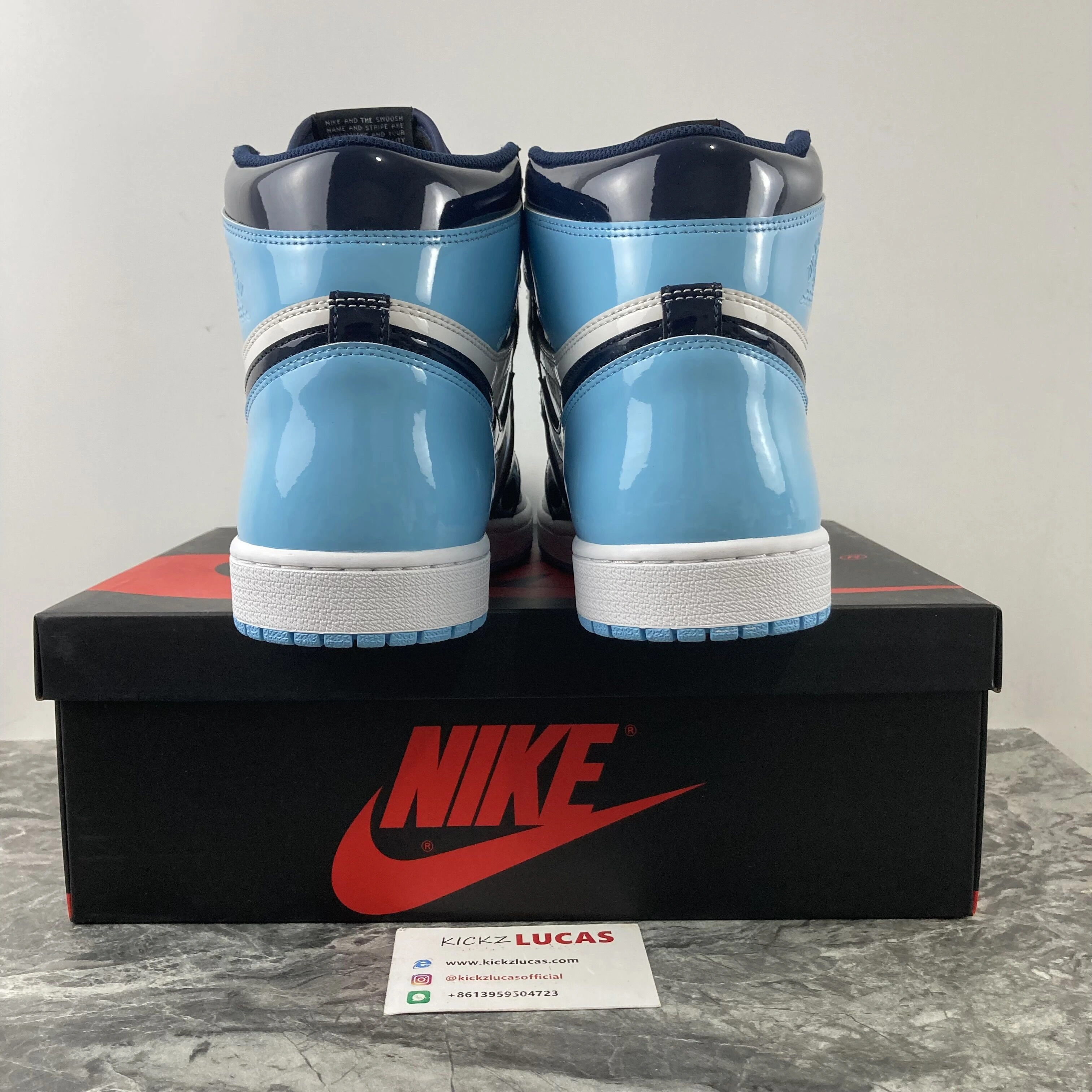 Breathable Air Jordan 1 Retro High UNC Patent CD0461- 1761