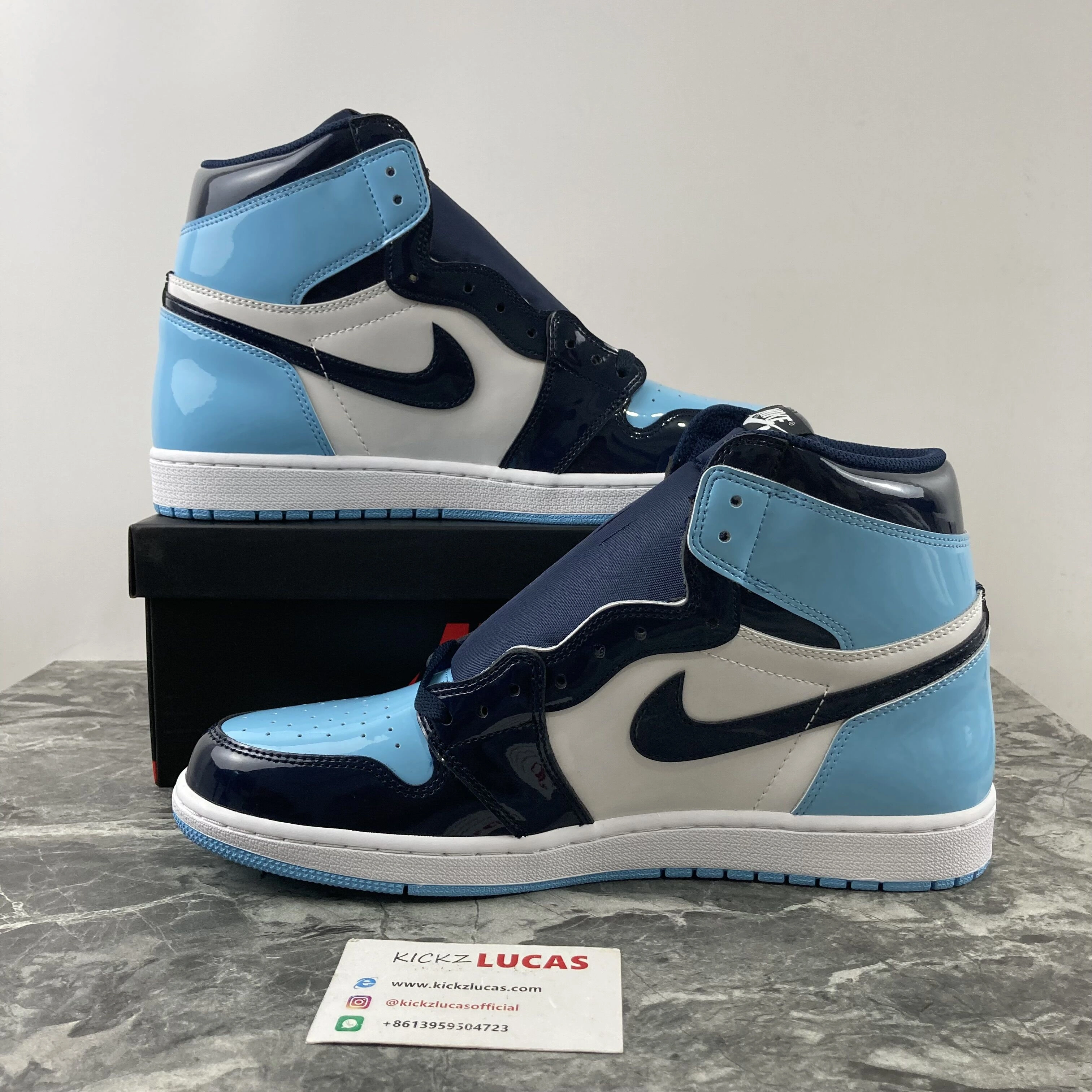 Breathable Air Jordan 1 Retro High UNC Patent CD0461- 1761