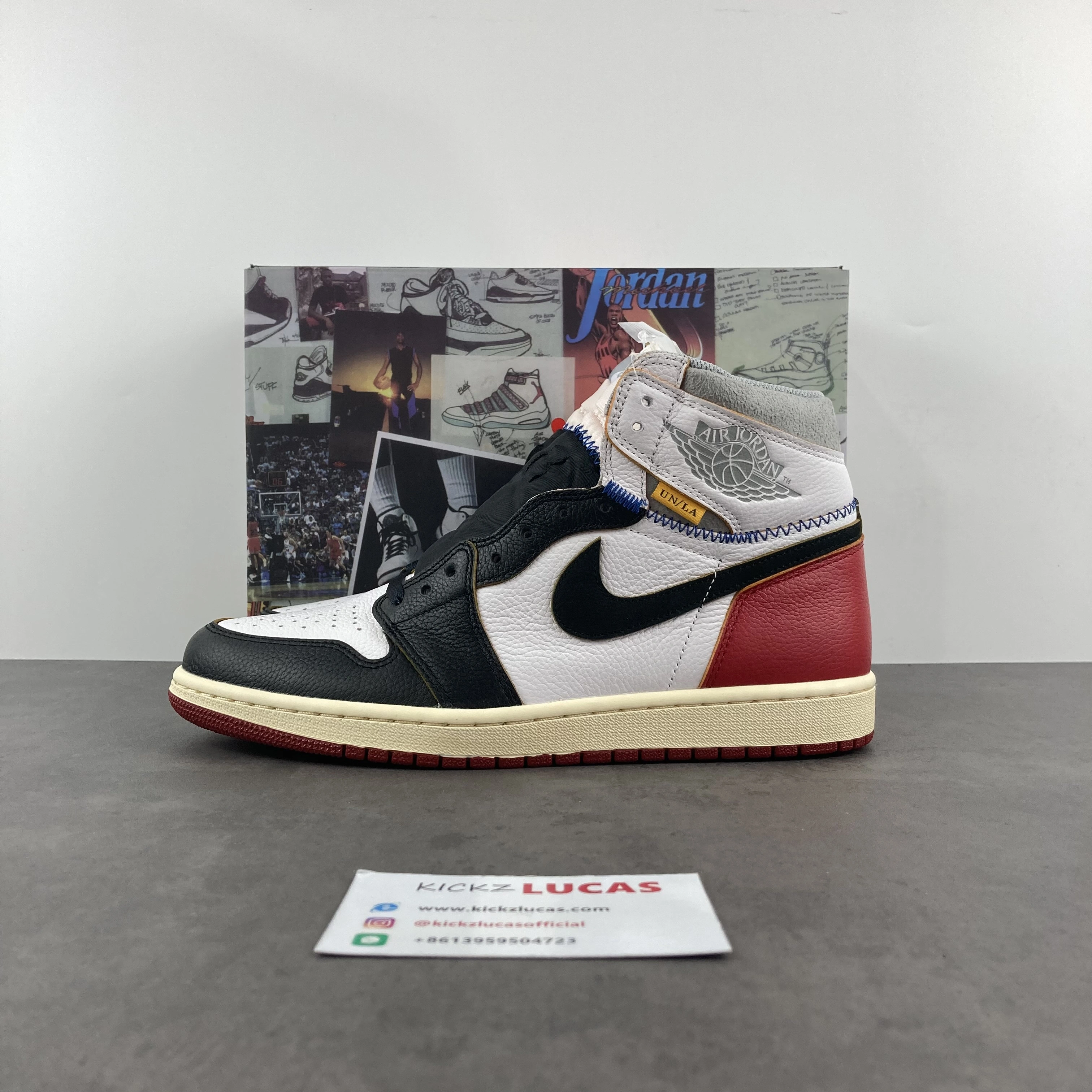 Air Jordan 1 Retro High Union Los Angeles Black Toe BV1300- Popular 1784
