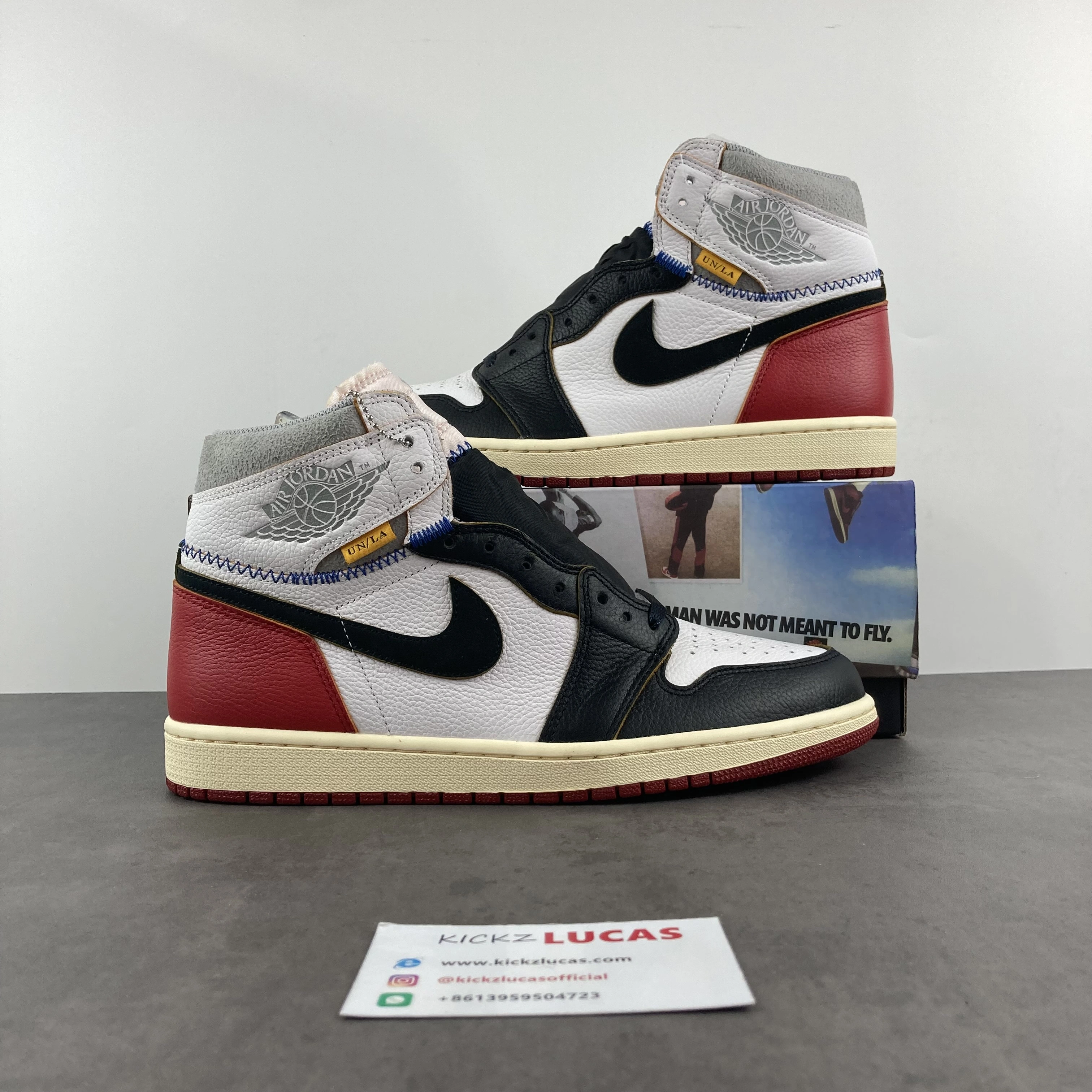 Air Jordan 1 Retro High Union Los Angeles Black Toe BV1300- Popular 1784
