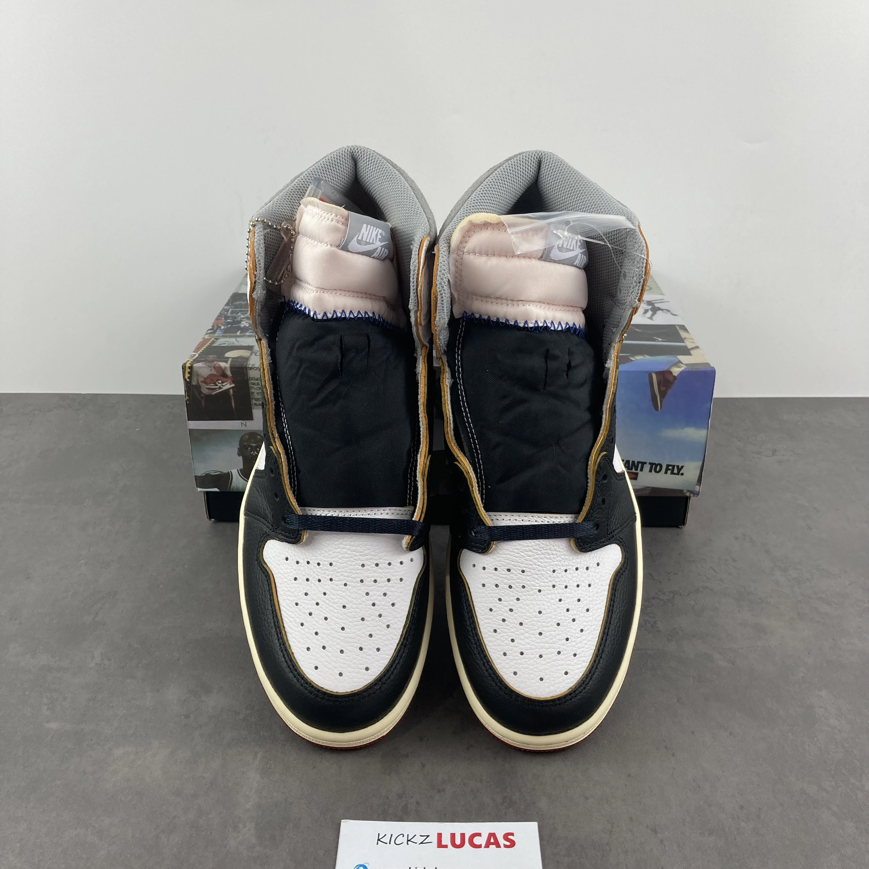 Air Jordan 1 Retro High Union Los Angeles Black Toe BV1300- Popular 1784
