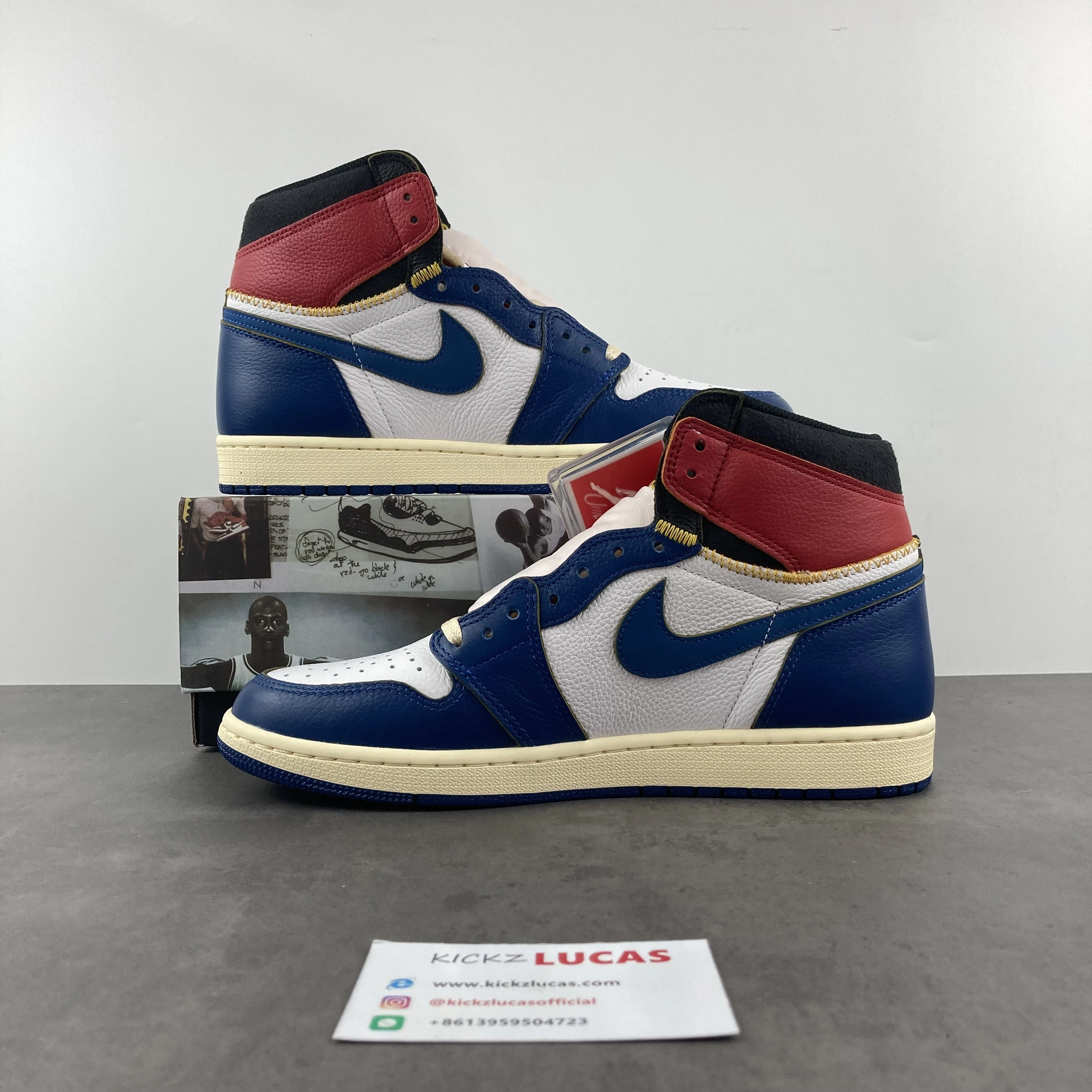 Air Jordan 1 Retro High Union Los Angeles Blue Toe BV1300- Unique 1787