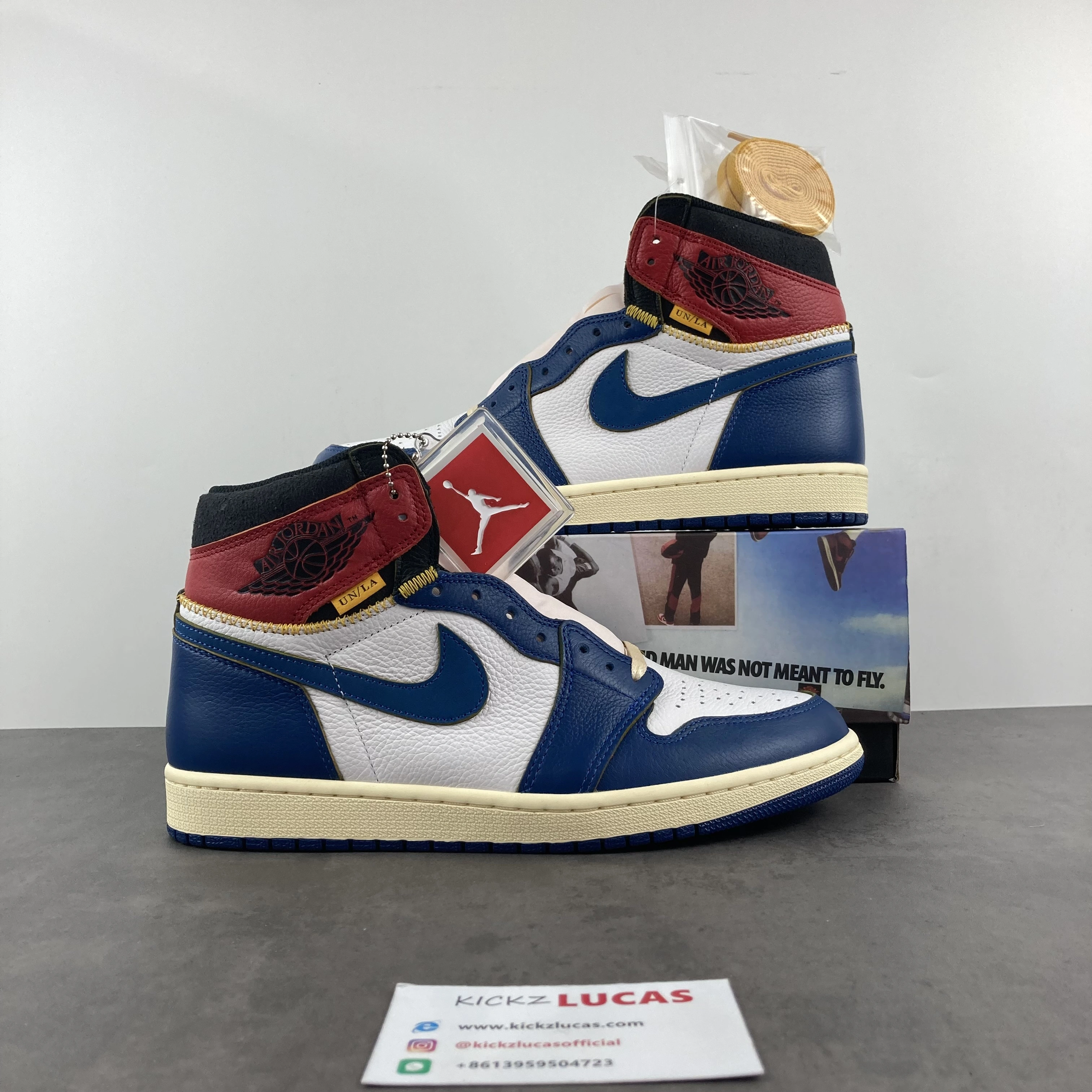 Air Jordan 1 Retro High Union Los Angeles Blue Toe BV1300- Unique 1787