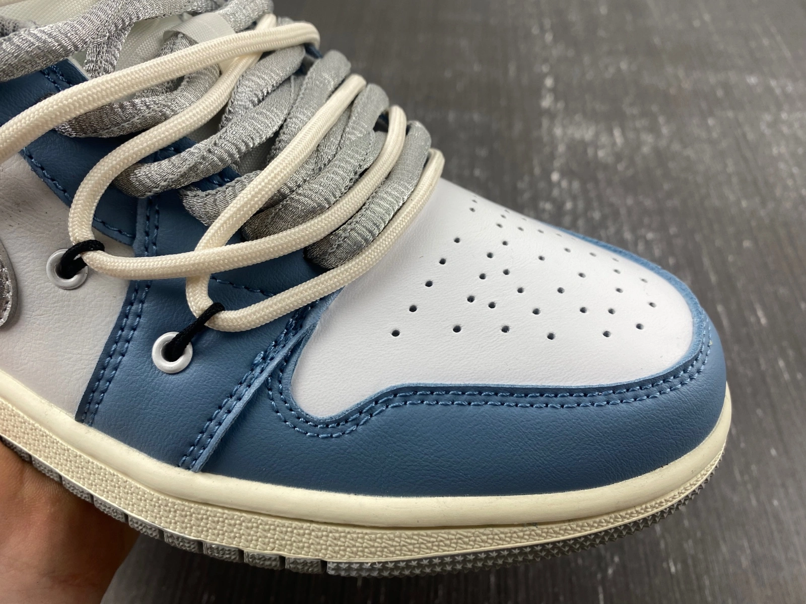 Modern Air Jordan 1 Retro Low Customized 553558- 1550